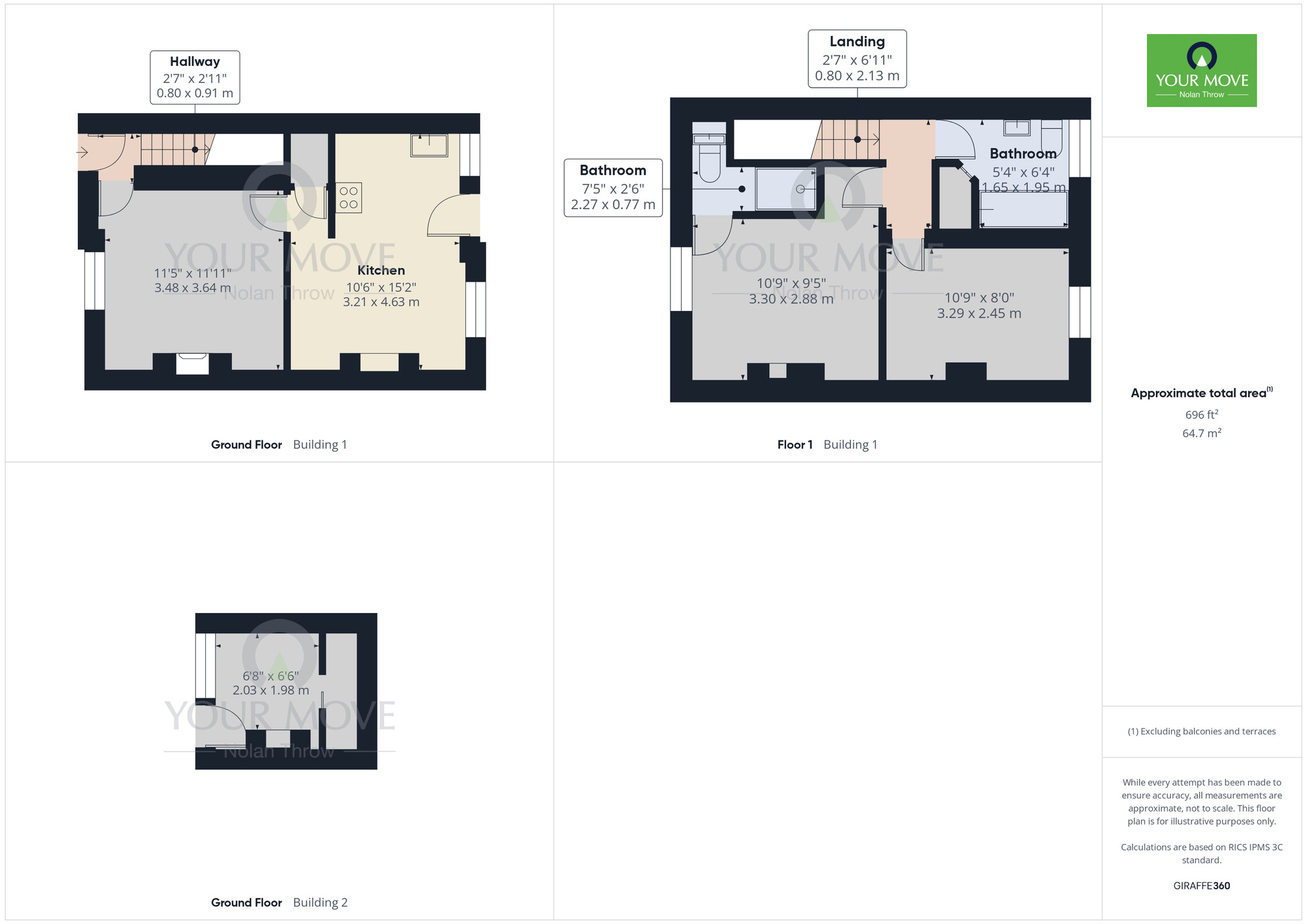 Floorplan of 2 bedroom Semi Detached House to rent, Stamford Lane, Warmington, Northamptonshire, PE8
