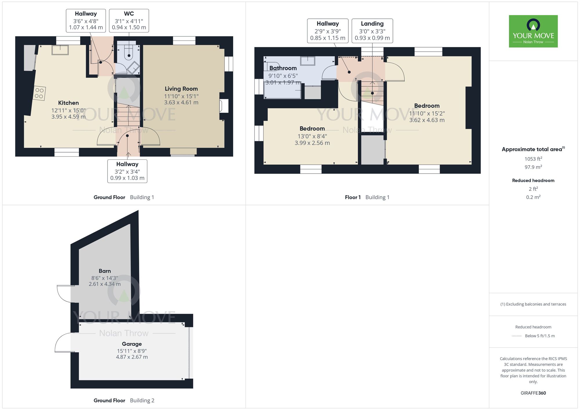 Floorplan of 2 bedroom Detached House to rent, Deene, Corby, Northamptonshire, NN17