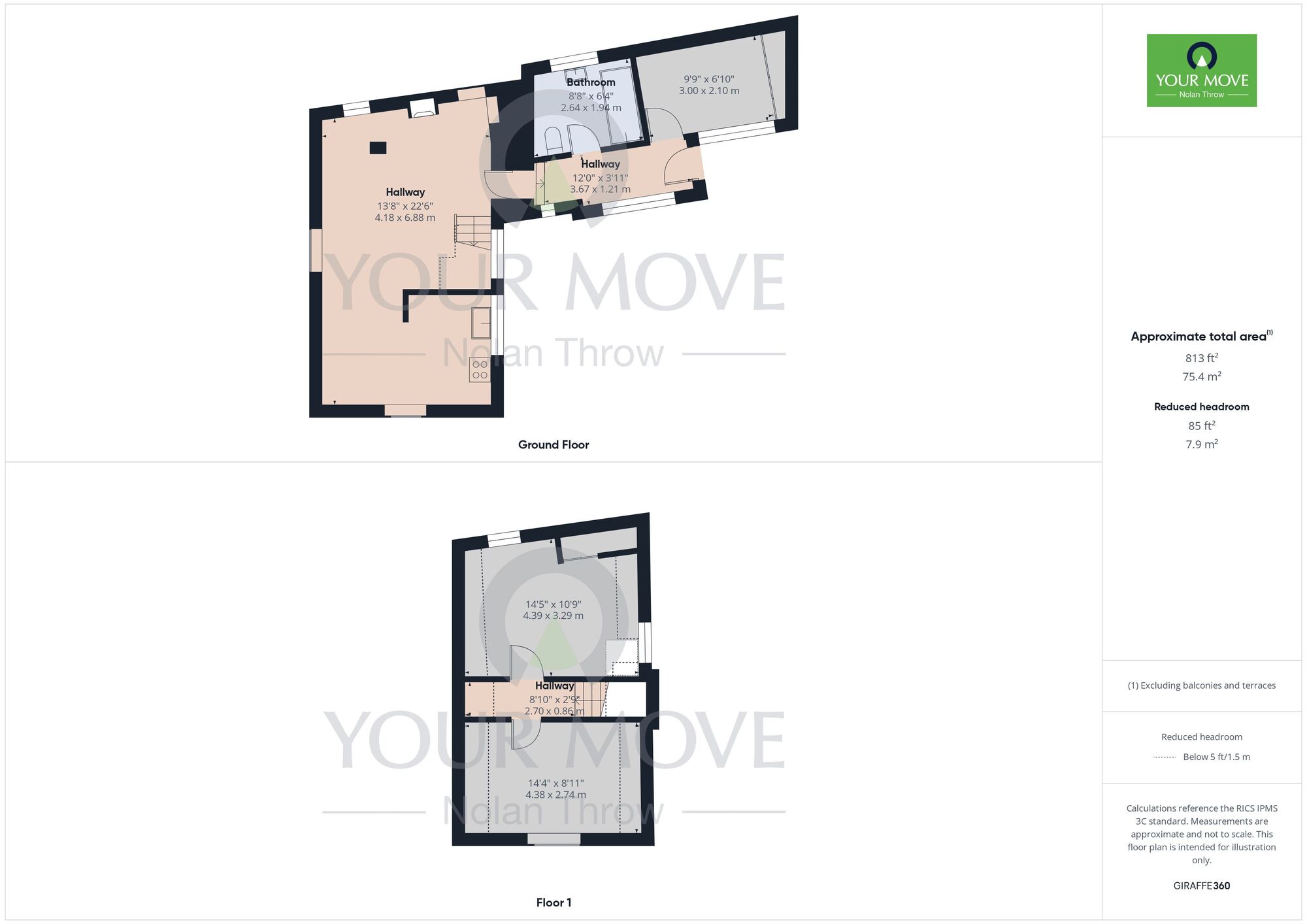 Floorplan of 2 bedroom Detached House to rent, Sudborough Road, Slipton, Northamptonshire, NN14