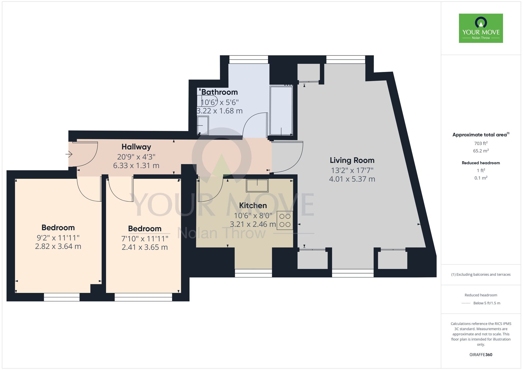 Floorplan of 2 bedroom  Flat to rent, Milton Road, Oundle, Northamptonshire, PE8