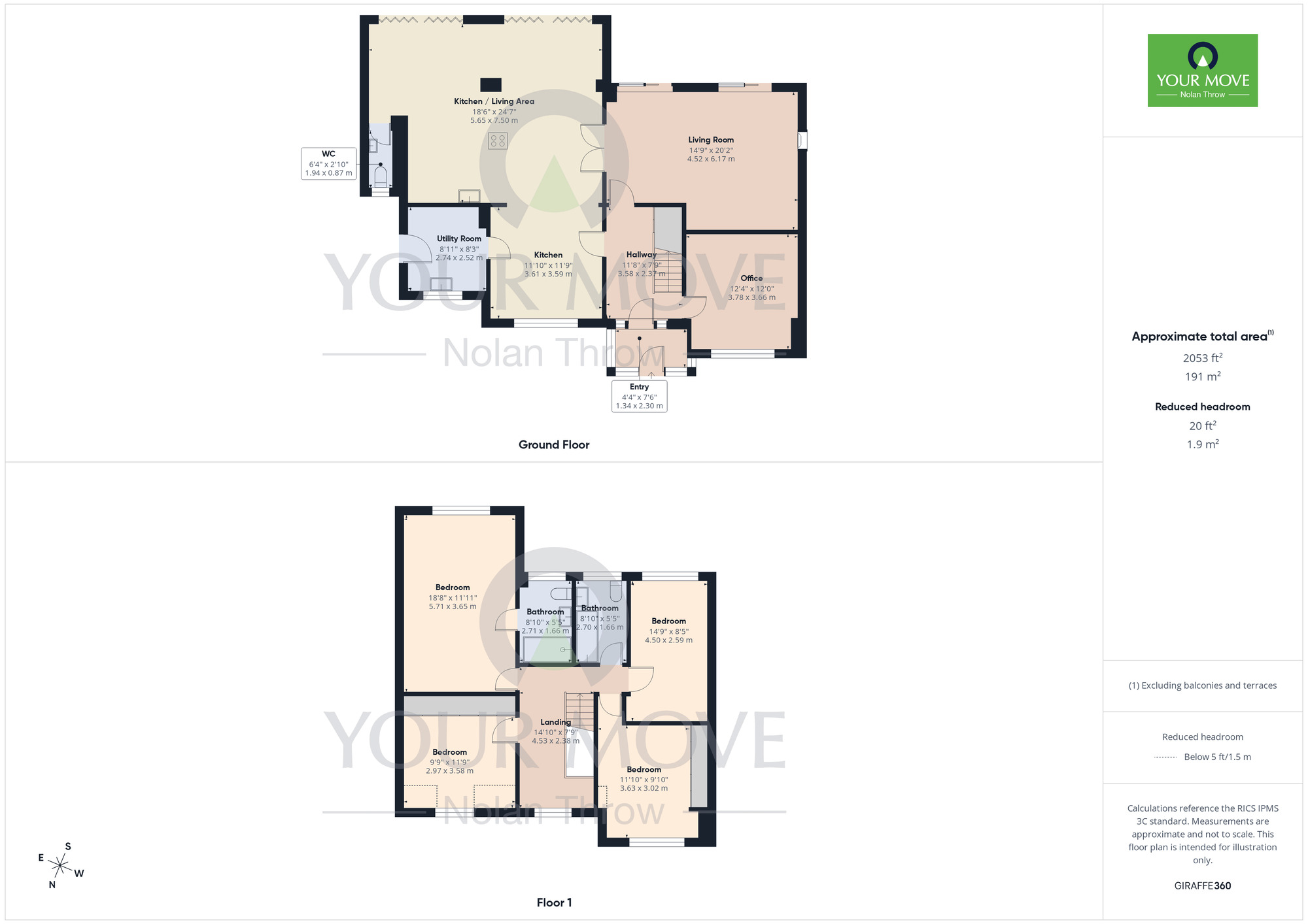Floorplan of 4 bedroom Detached House to rent, Mill Lane, Alwalton, Cambridgeshire, PE7