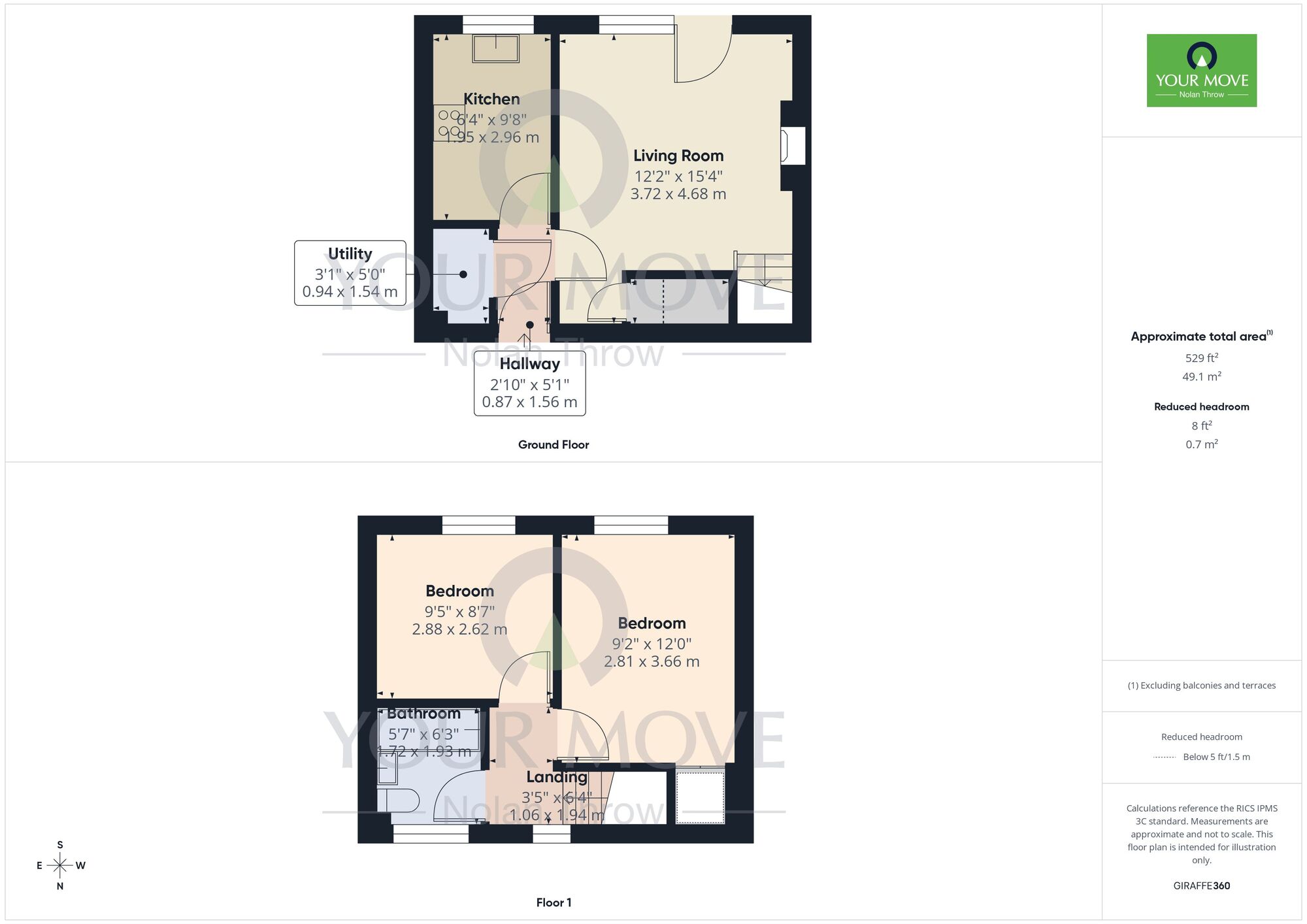 Floorplan of 2 bedroom House to rent, East Road, Oundle, Northamptonshire, PE8