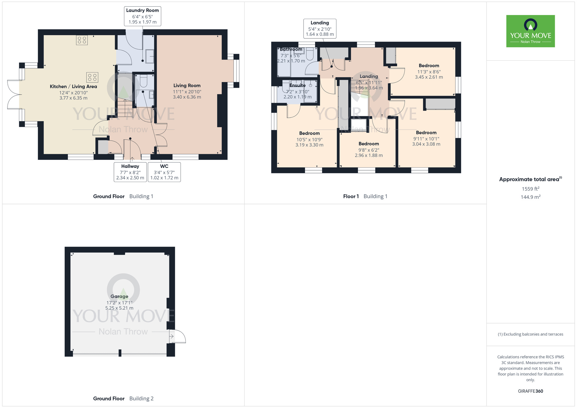 Floorplan of 4 bedroom Detached House for sale, Brooks Close, Wootton Fields, Northampton, NN4