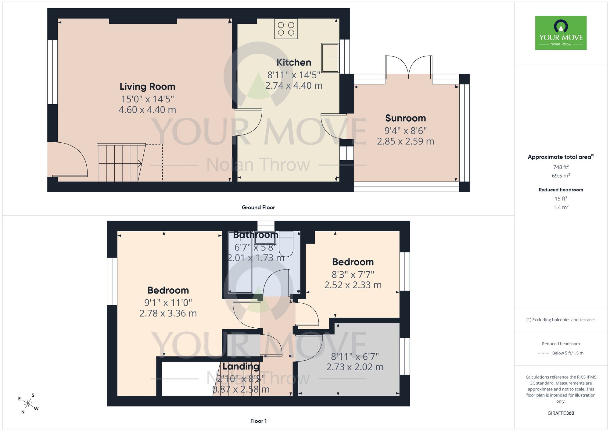 Floorplan of 3 bedroom Detached House for sale, Belstead Road, Abington Vale, Northampton, Northamptonshire, NN3