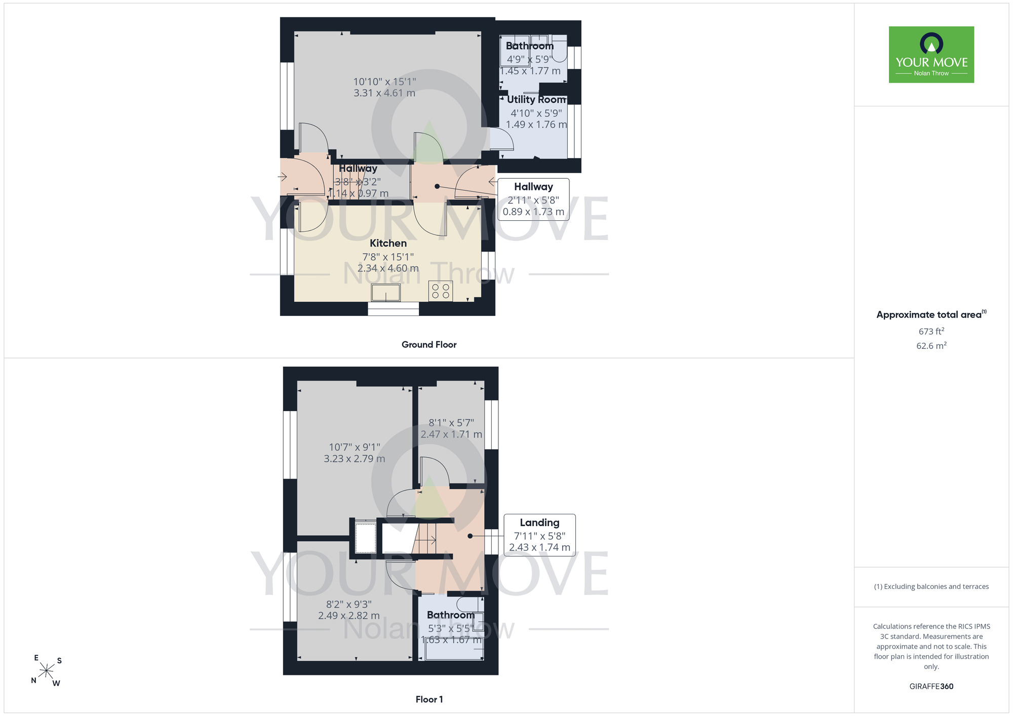 Floorplan of 3 bedroom Semi Detached House to rent, Brookside, Glapthorn, Northamptonshire, PE8