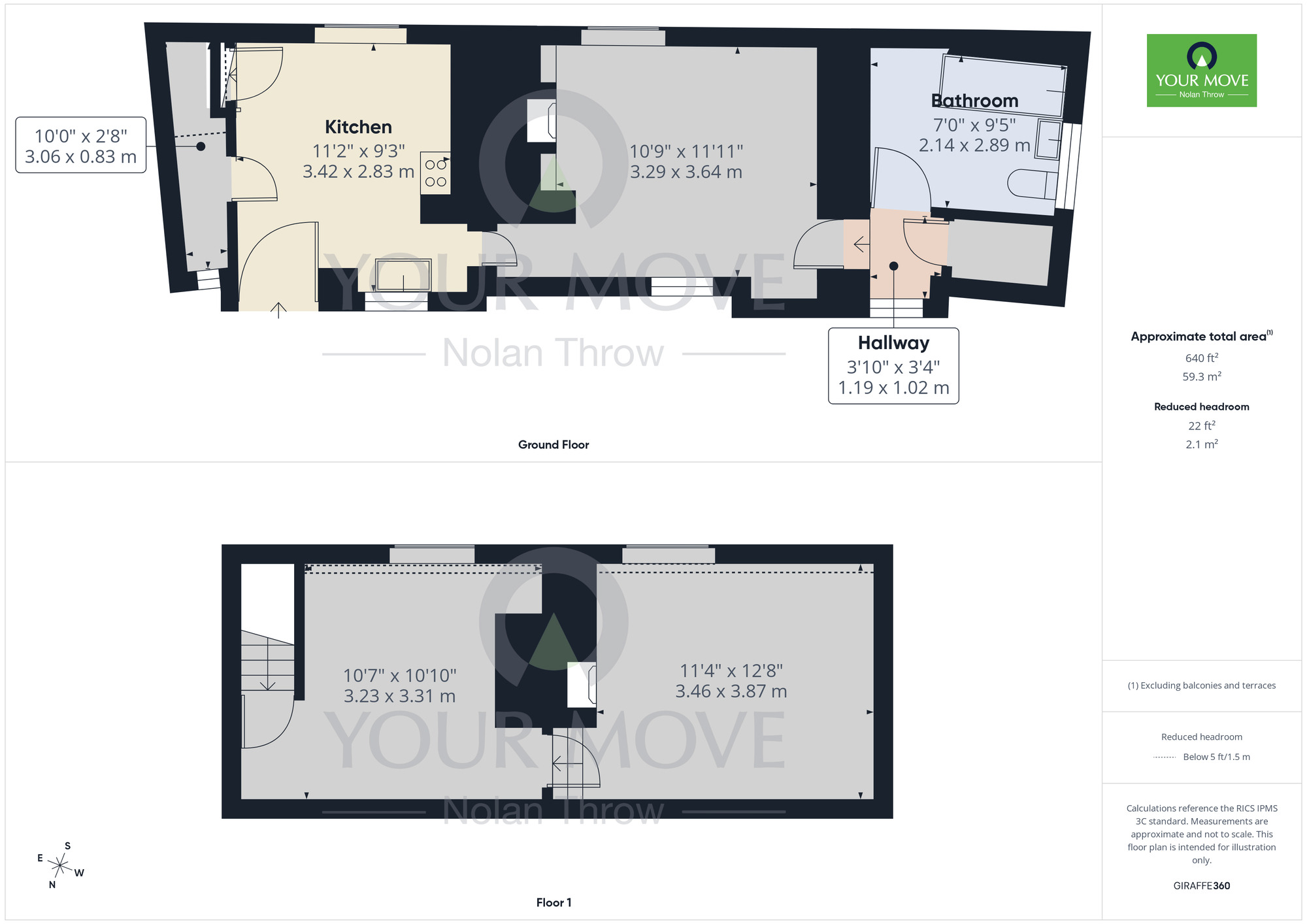 Floorplan of 1 bedroom Semi Detached Property to rent, Robbs Lane, Lowick, Northamptonshire, NN14