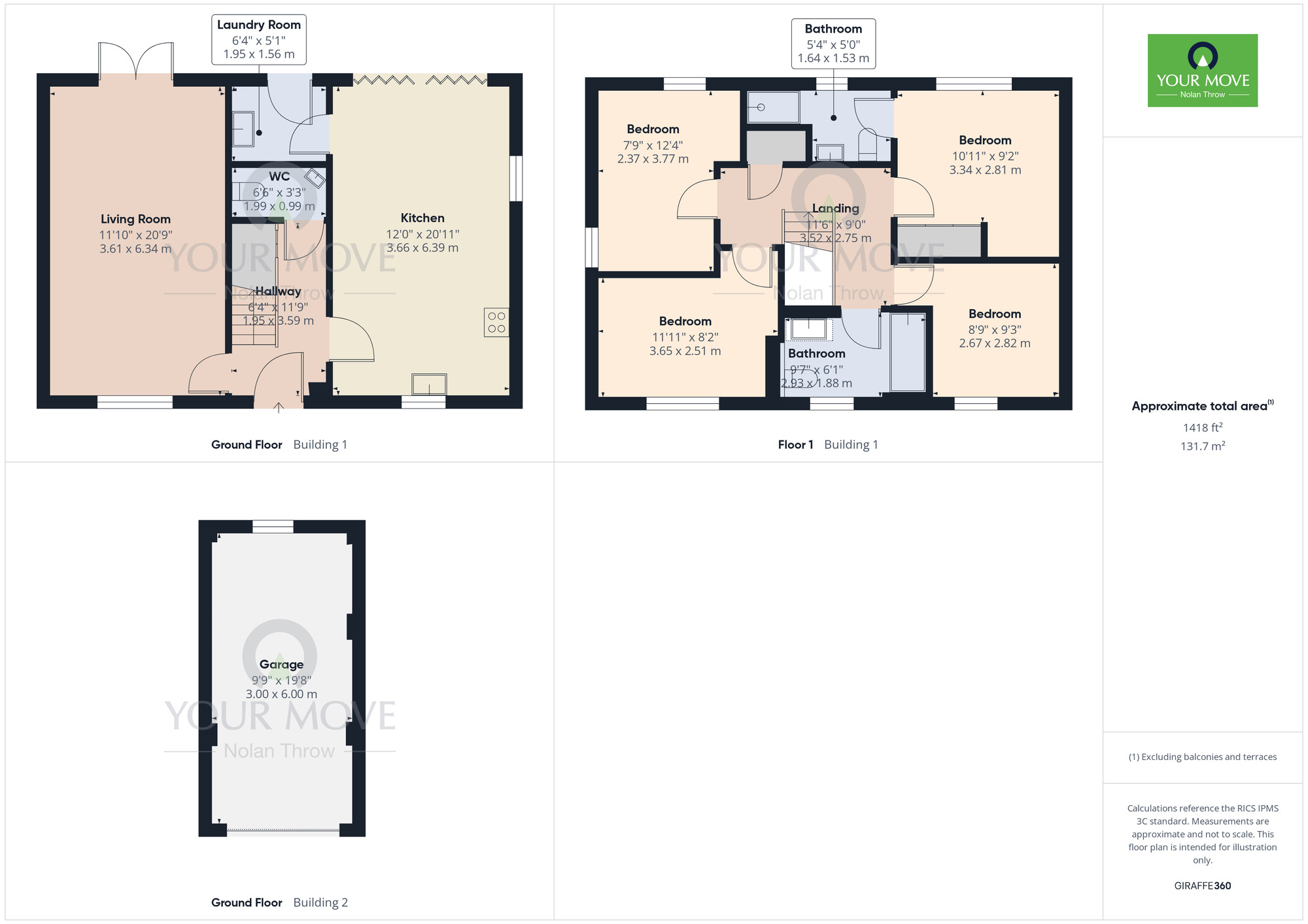 Floorplan of 4 bedroom Detached House for sale, Clover Lane, Wootton, Northamptonshire, NN4