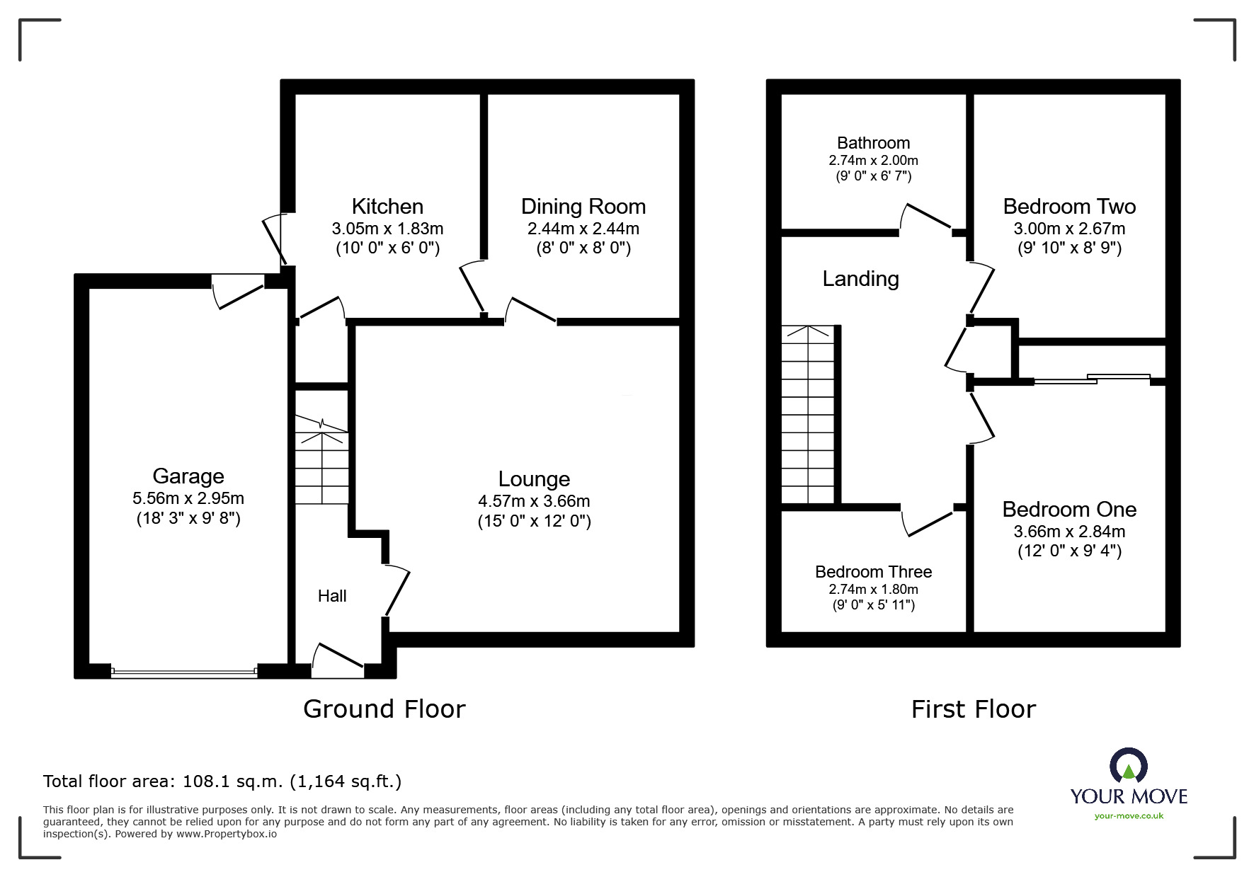Floorplan of 3 bedroom Detached House to rent, Mercia Drive, Wolverhampton, WV6