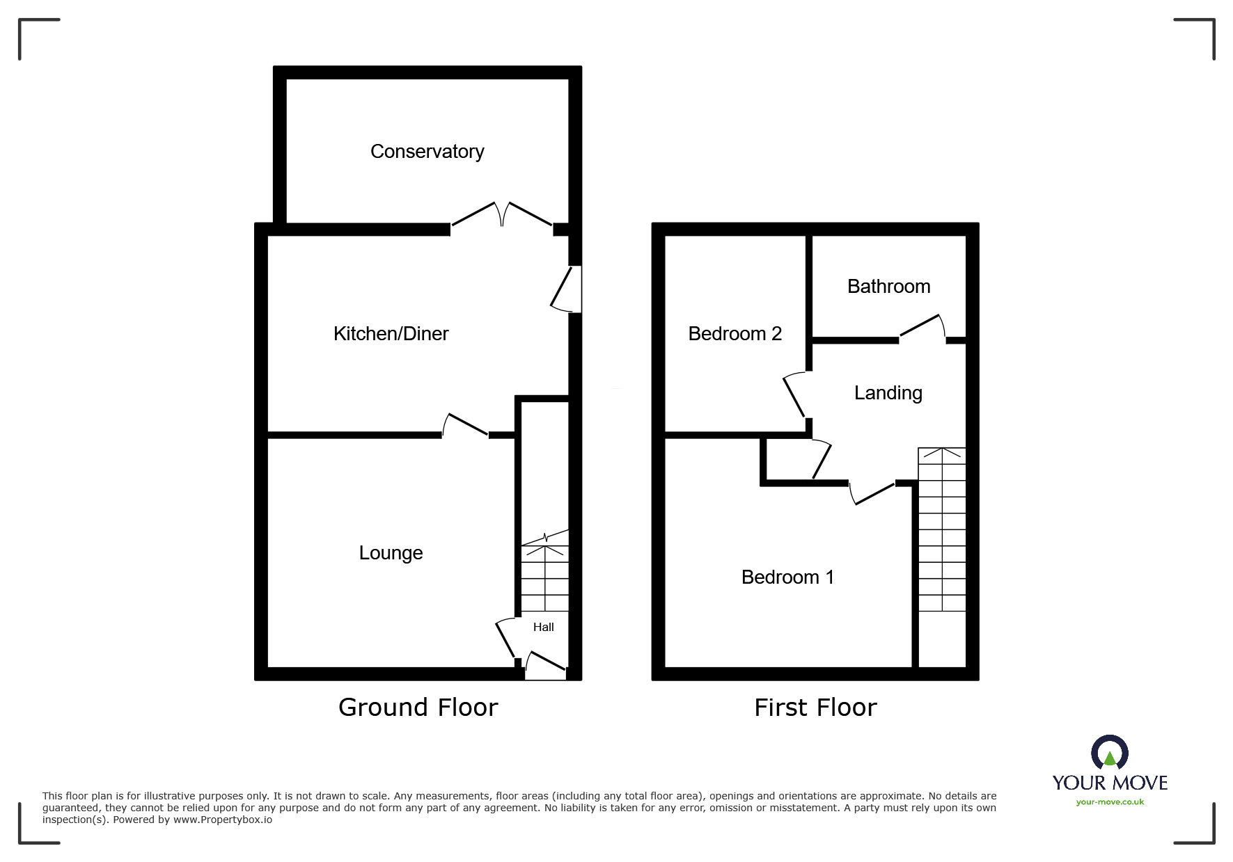 Floorplan of 2 bedroom Semi Detached House to rent, The Cartway, Perton, Wolverhampton, WV6