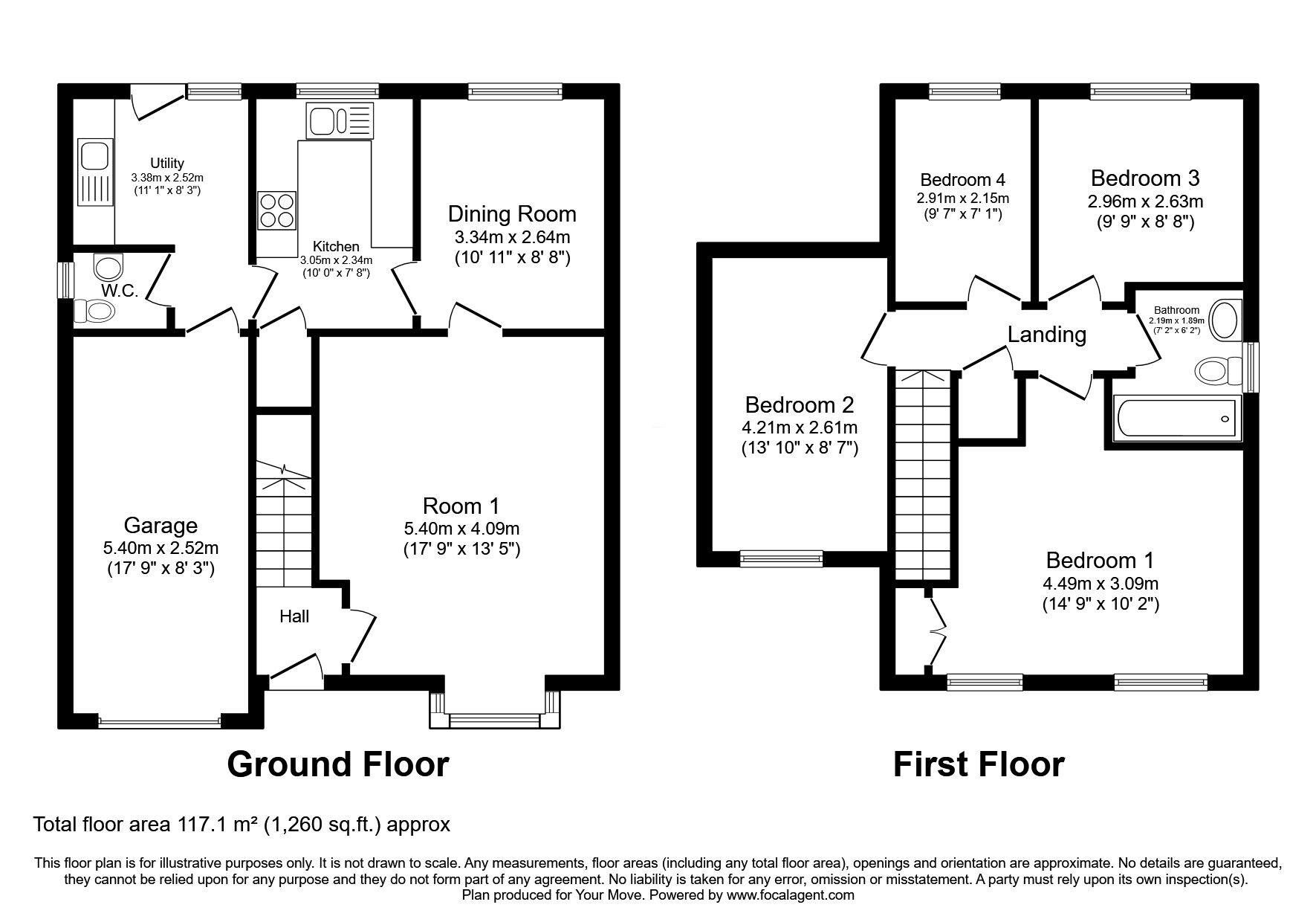Floorplan of 4 bedroom Detached House for sale, Richmond Drive, Perton, Wolverhampton, WV6