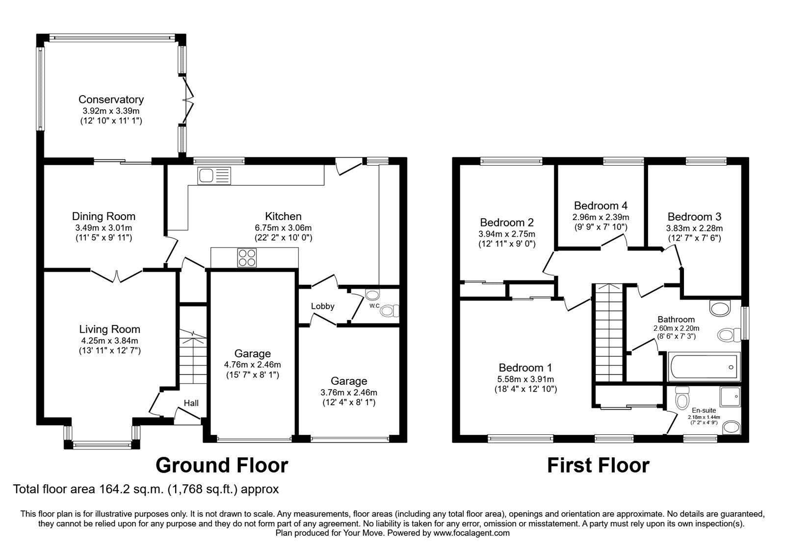 Floorplan of 4 bedroom Detached House for sale, Meadow Croft, Perton, Staffordshire, WV6