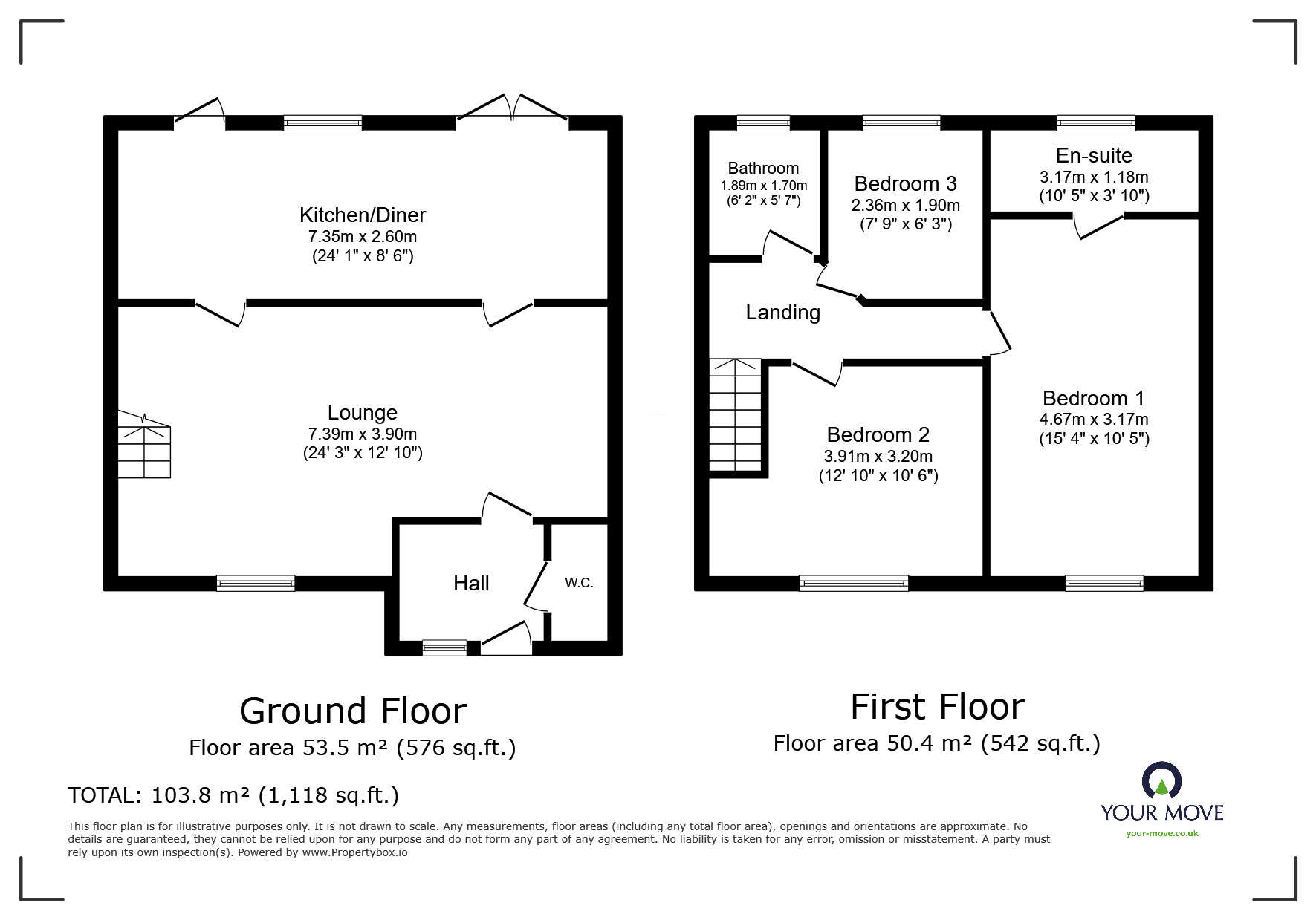 Floorplan of 3 bedroom Semi Detached House for sale, Bader Road, Perton Wolverhampton, Staffordshire, WV6