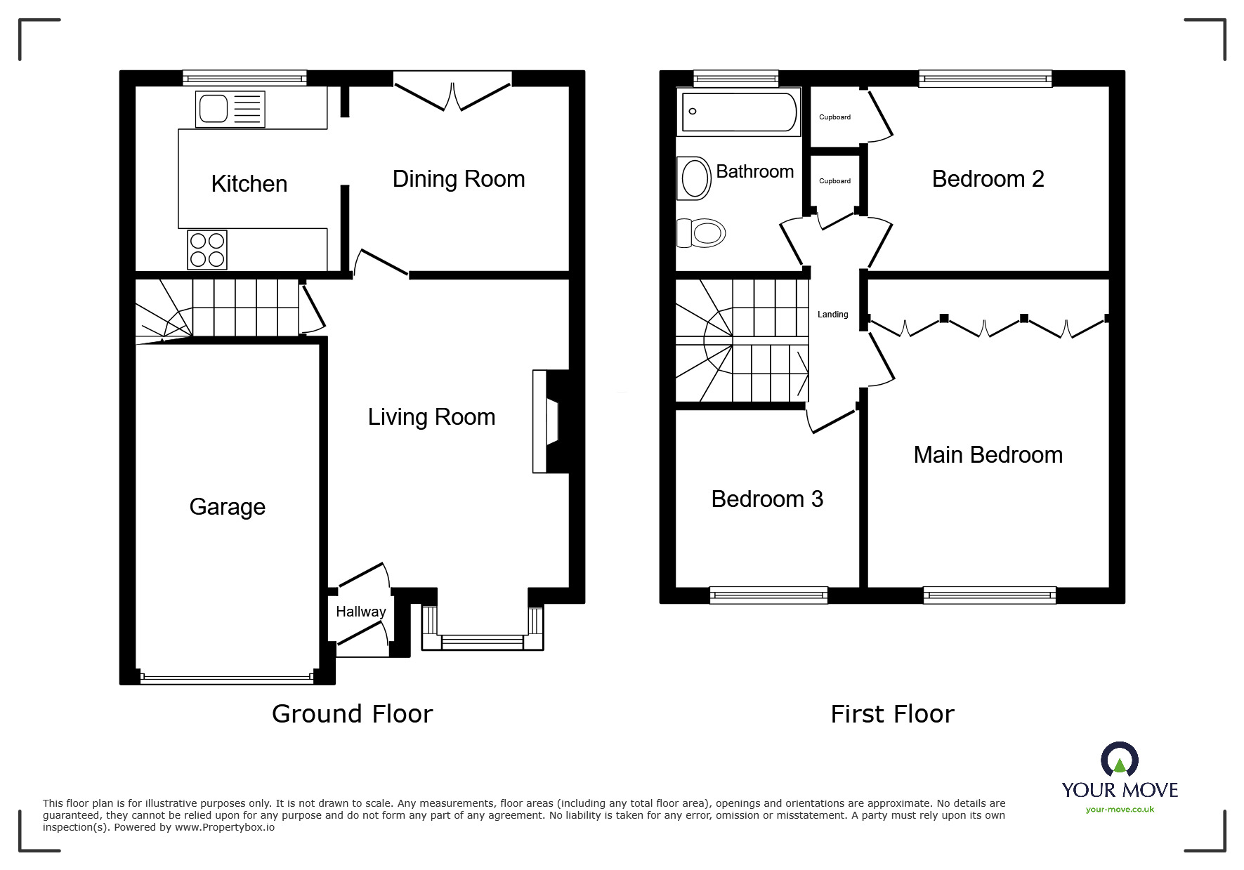 Floorplan of 3 bedroom Semi Detached House to rent, Webb Avenue, Perton, Staffordshire, WV6