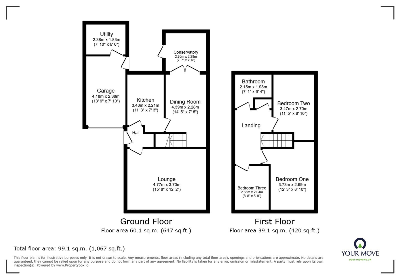 Floorplan of 3 bedroom Semi Detached House for sale, Avon Close, Perton, Wolverhampton, WV6