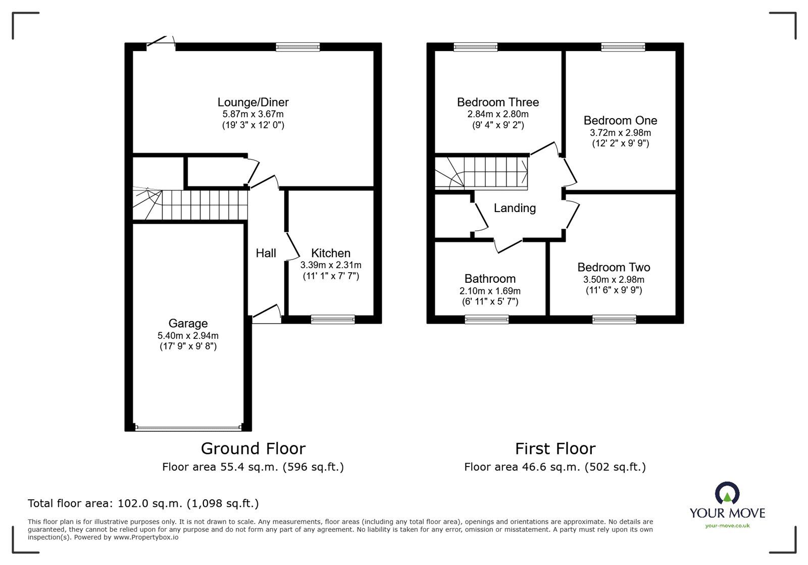 Floorplan of 3 bedroom Semi Detached House for sale, Manston Drive, Perton Wolverhampton, Staffordshire, WV6