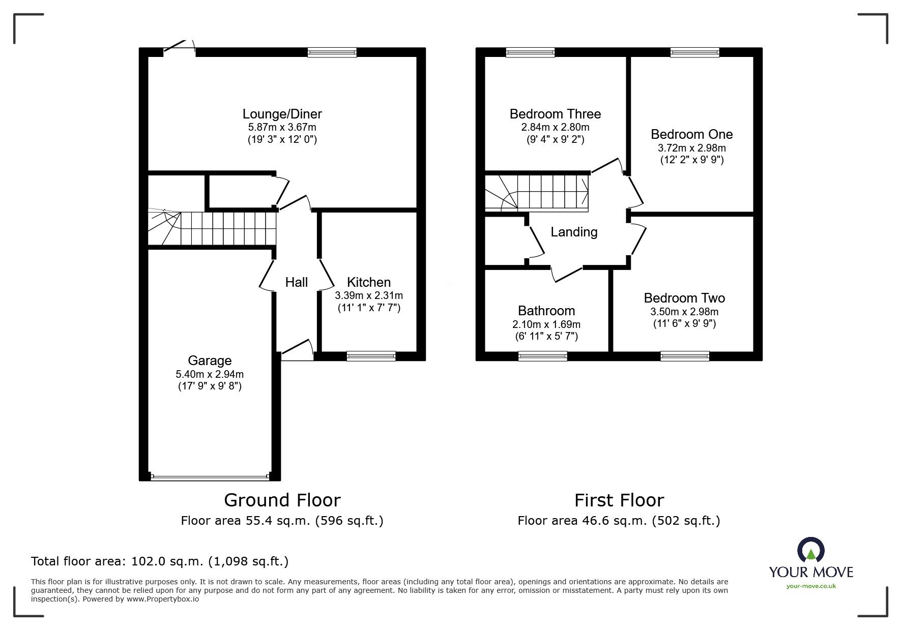 Floorplan of 3 bedroom Semi Detached House for sale, Manston Drive, Perton Wolverhampton, Staffordshire, WV6