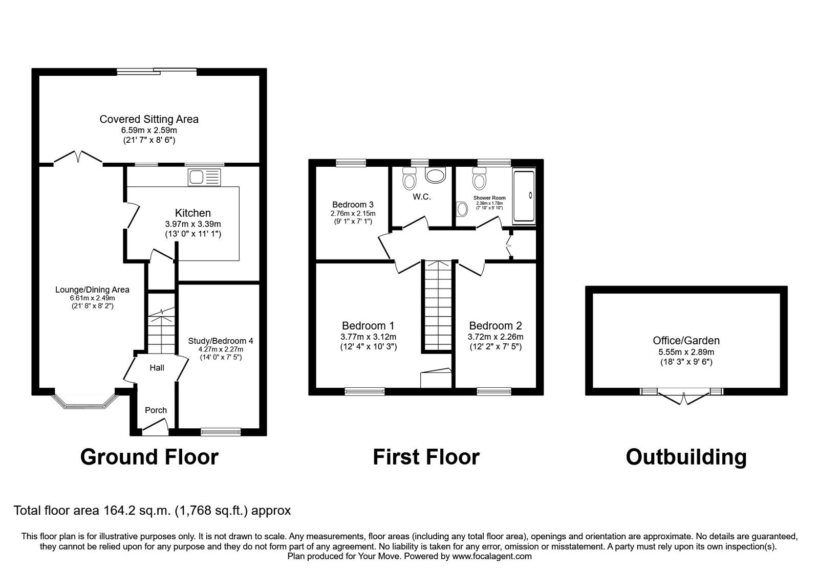 Floorplan of 4 bedroom Semi Detached House for sale, Edward Road, Perton, Wolverhampton, WV6