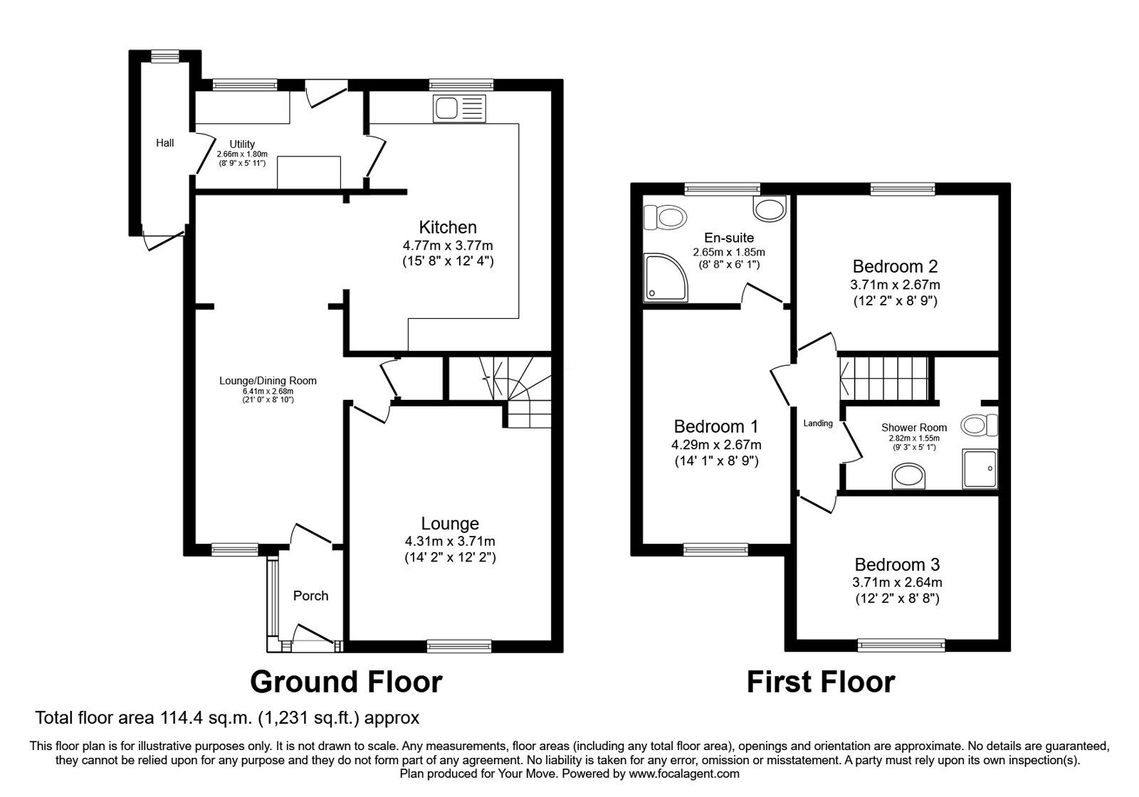 Floorplan of 3 bedroom Semi Detached House for sale, Livingstone Avenue, Wolverhampton, Staffordshire, WV6