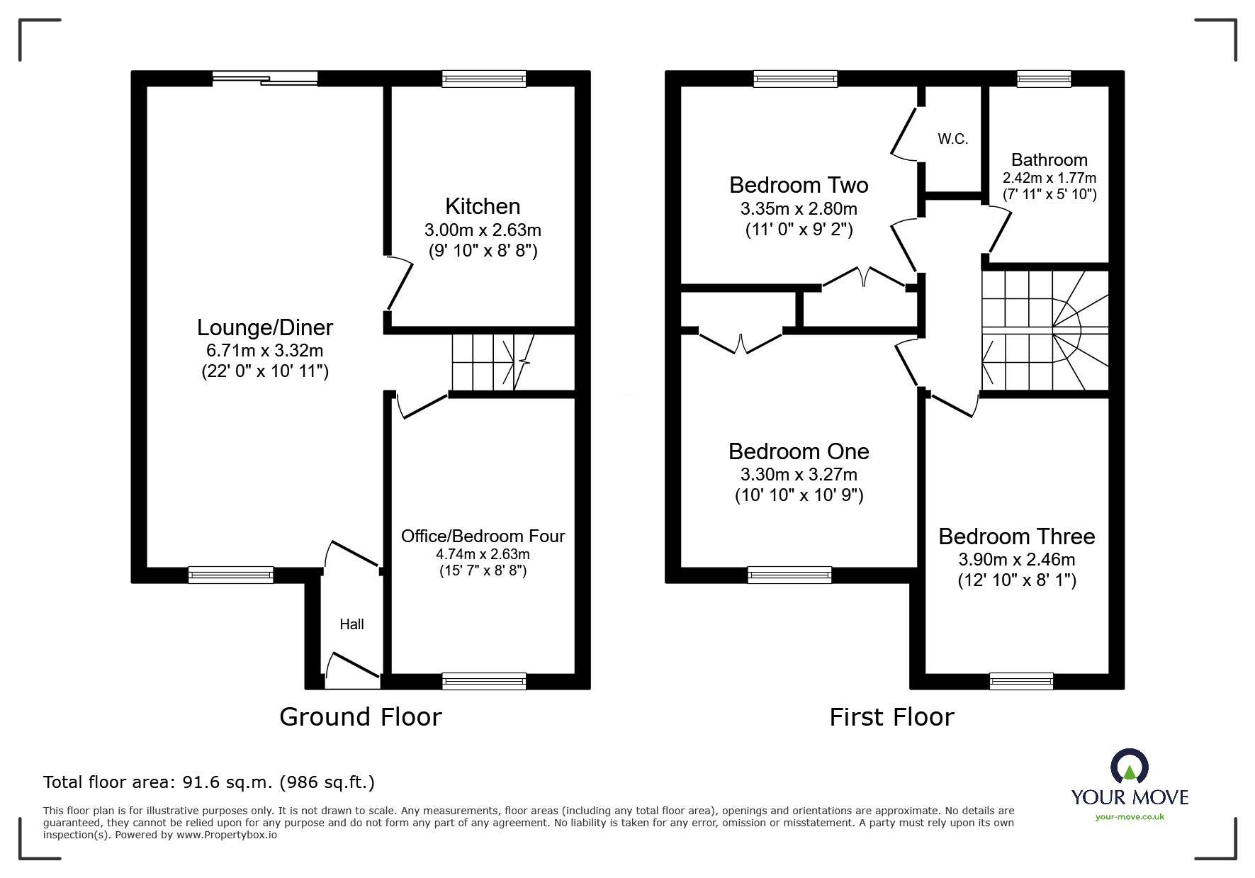 Floorplan of 4 bedroom Semi Detached House for sale, Manston Drive, Perton Wolverhampton, Staffordshire, WV6