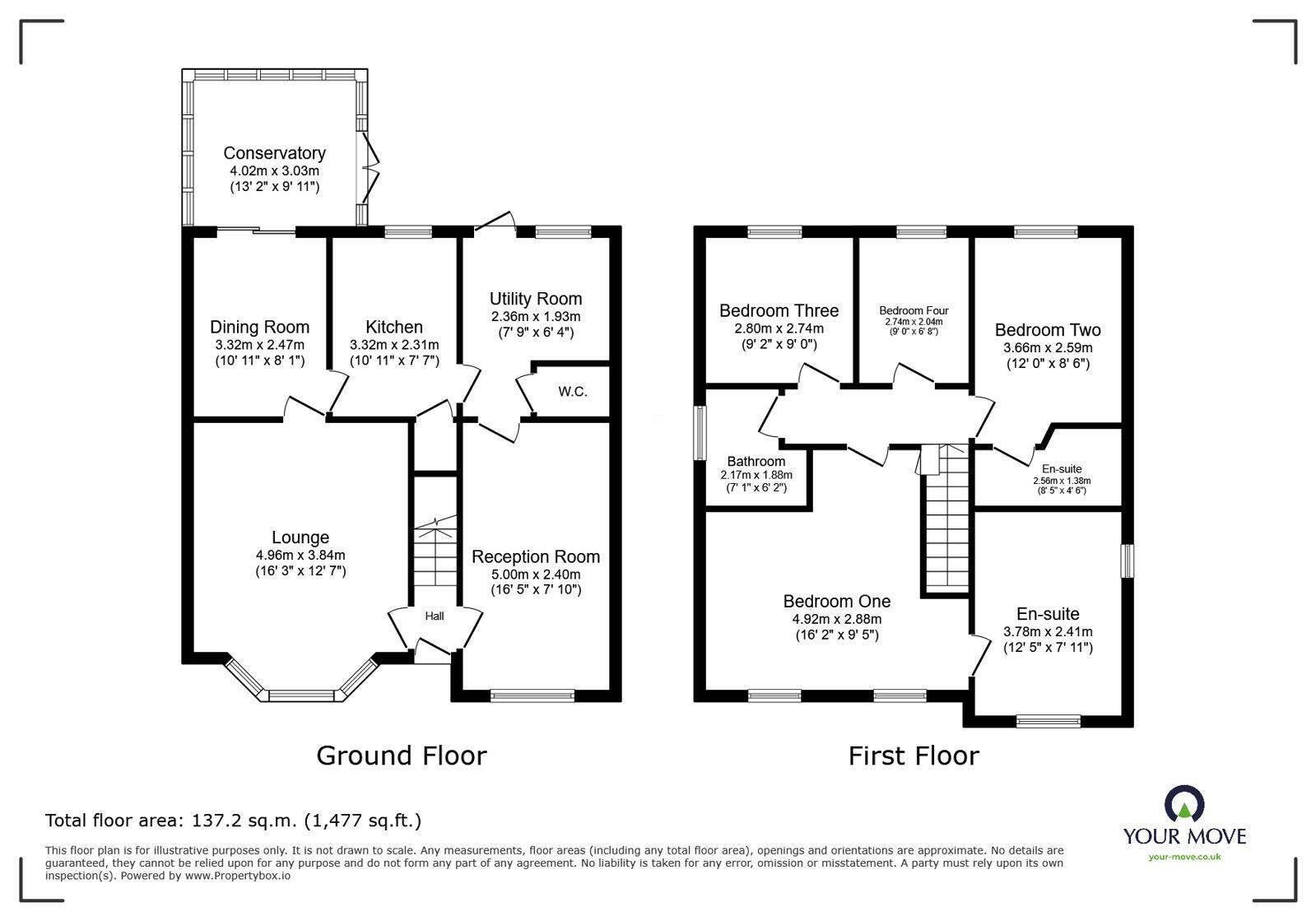Floorplan of 4 bedroom Detached House for sale, Winceby Road, Wolverhampton, Staffordshire, WV6