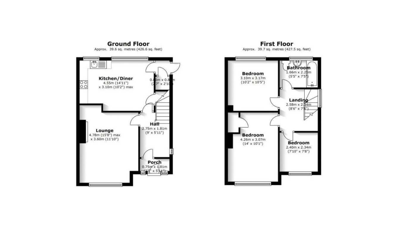 Floorplan of 3 bedroom Semi Detached House for sale, St. Cuthberts Crescent, Albrighton, Shropshire, WV7