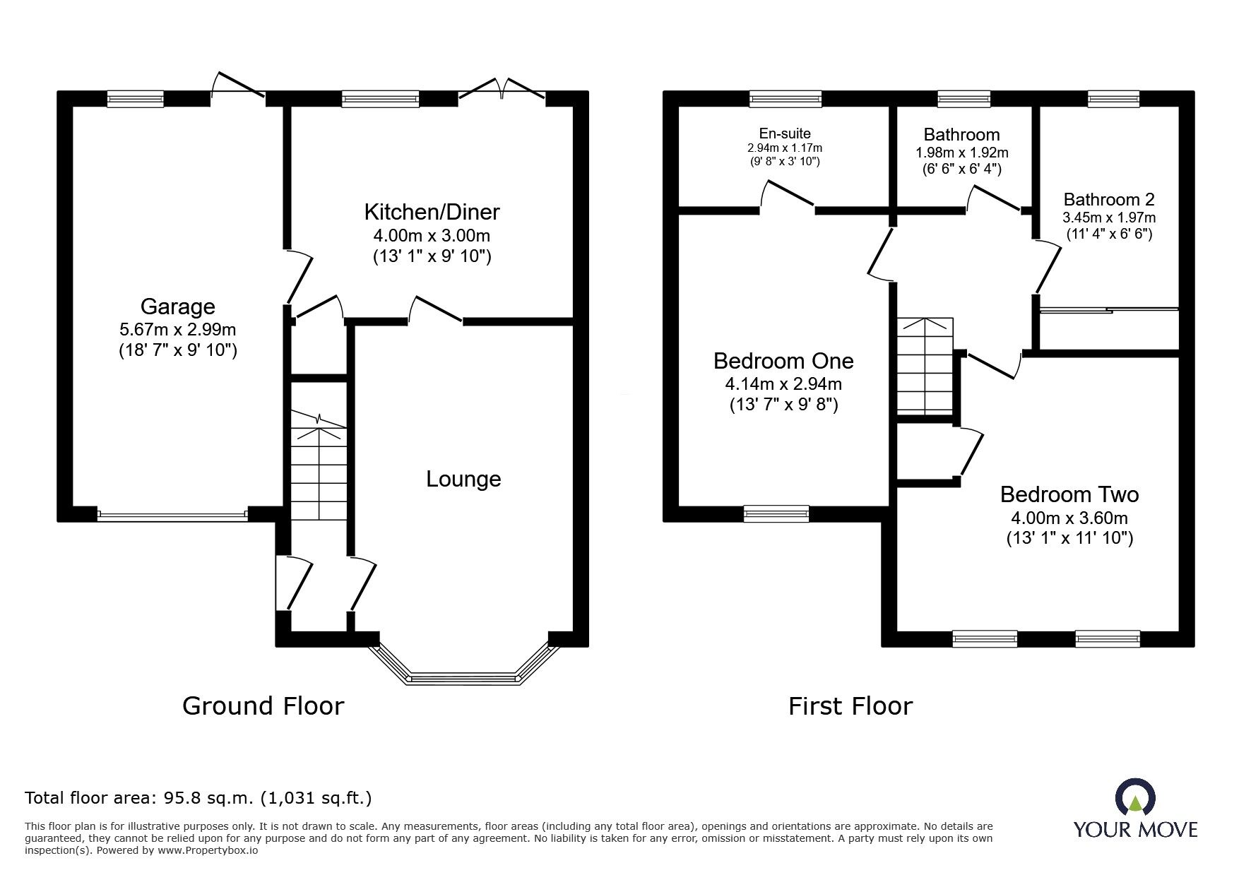 Floorplan of 3 bedroom Detached House for sale, Buttermere Court, Perton, Staffordshire, WV6