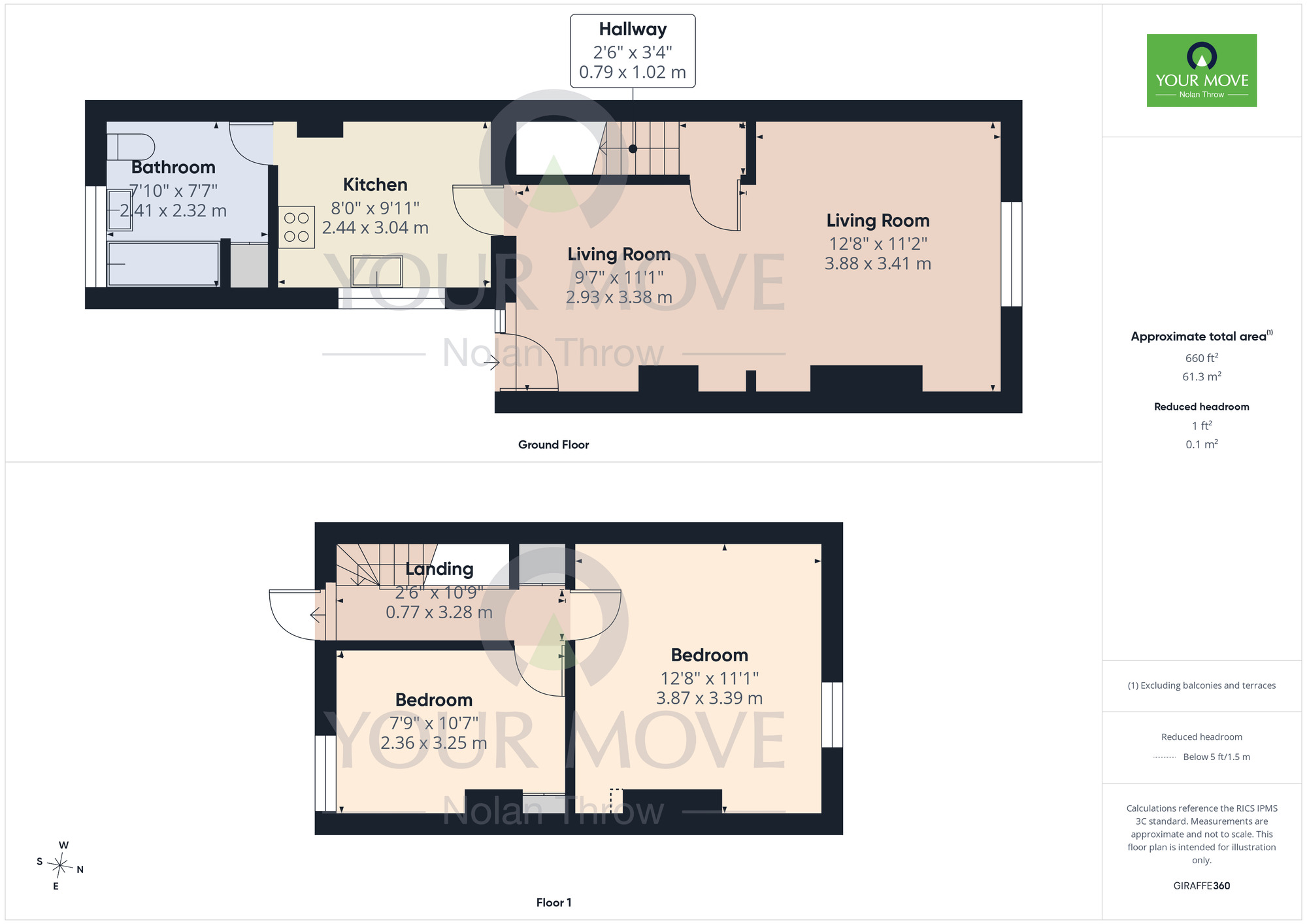 Floorplan of 2 bedroom Flat to rent, Wellingborough Road, Northampton, NN1