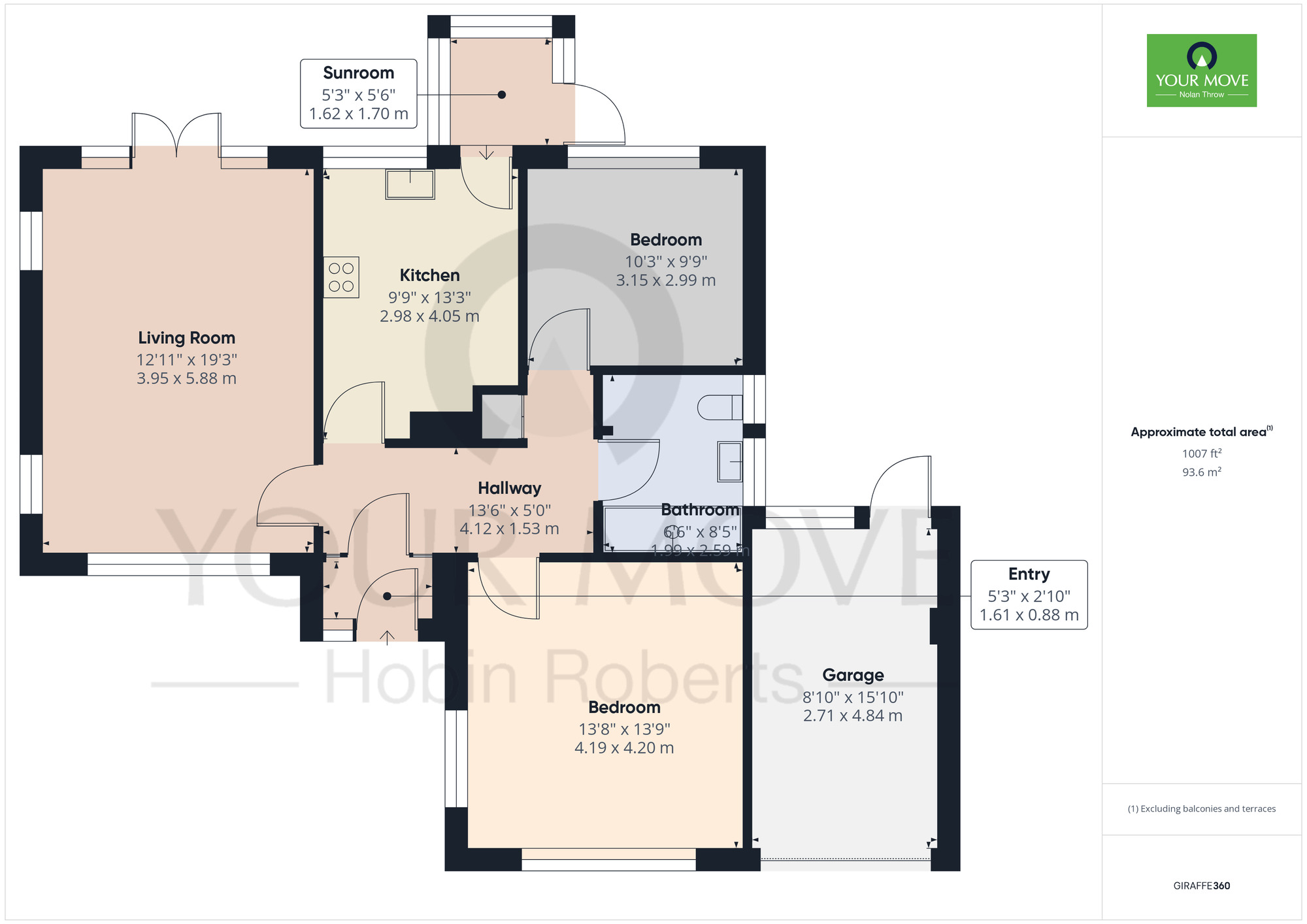 Floorplan of 2 bedroom Detached Bungalow to rent, Rushmere Crescent, Northampton, NN1