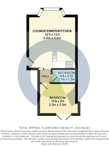 Floorplan of 1 bedroom  Flat to rent, Birchfield Road, Northampton, NN1