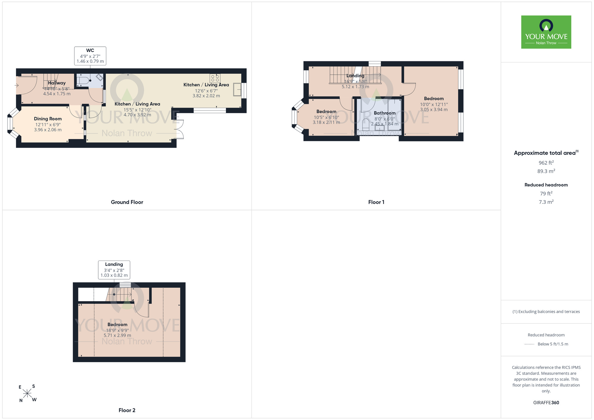 Floorplan of 3 bedroom Detached House to rent, Kingsley Road, Northampton, NN2