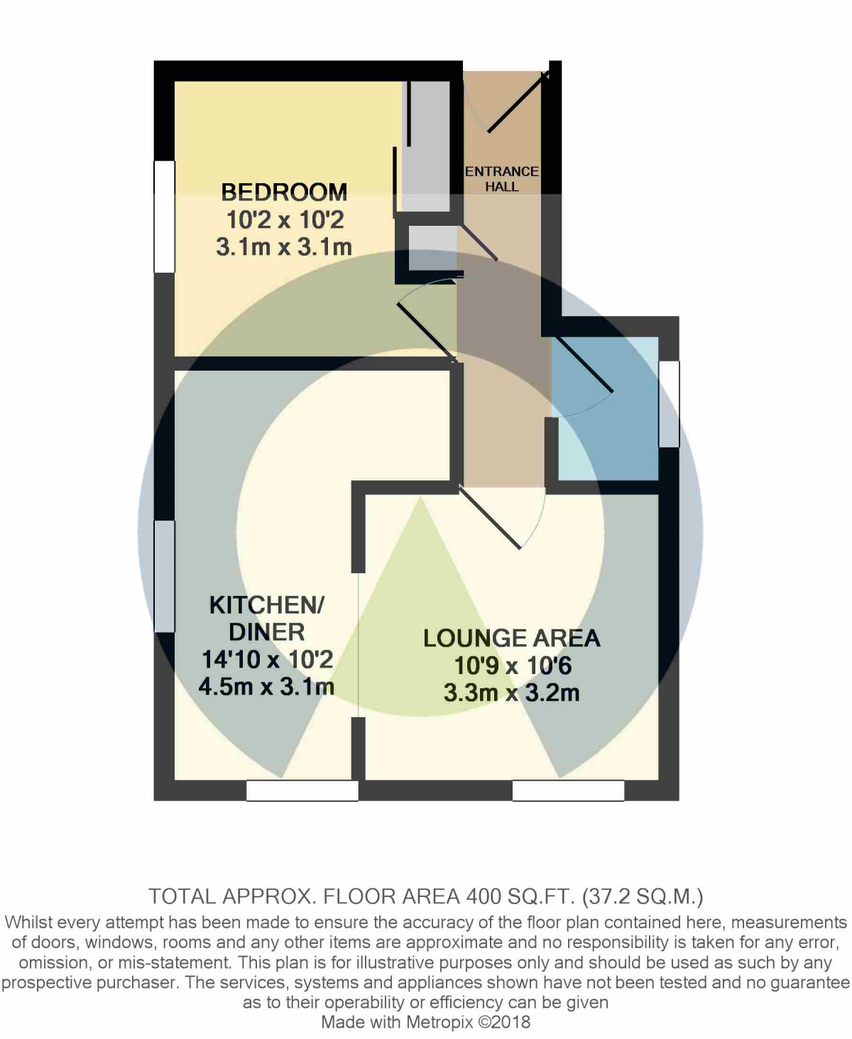 Floorplan of 1 bedroom  Flat to rent, Abington Grove, Northampton, NN1