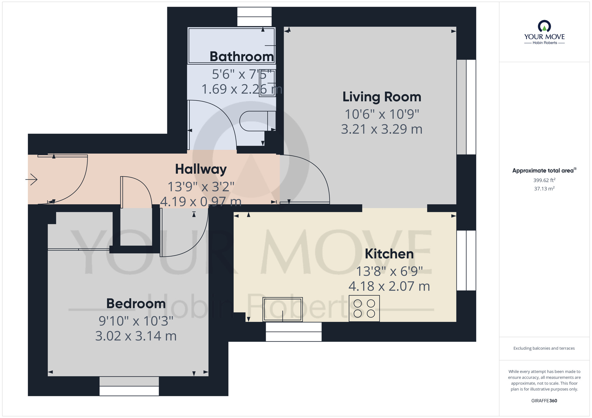 Floorplan of 1 bedroom  Flat to rent, Abington Grove, Northampton, NN1