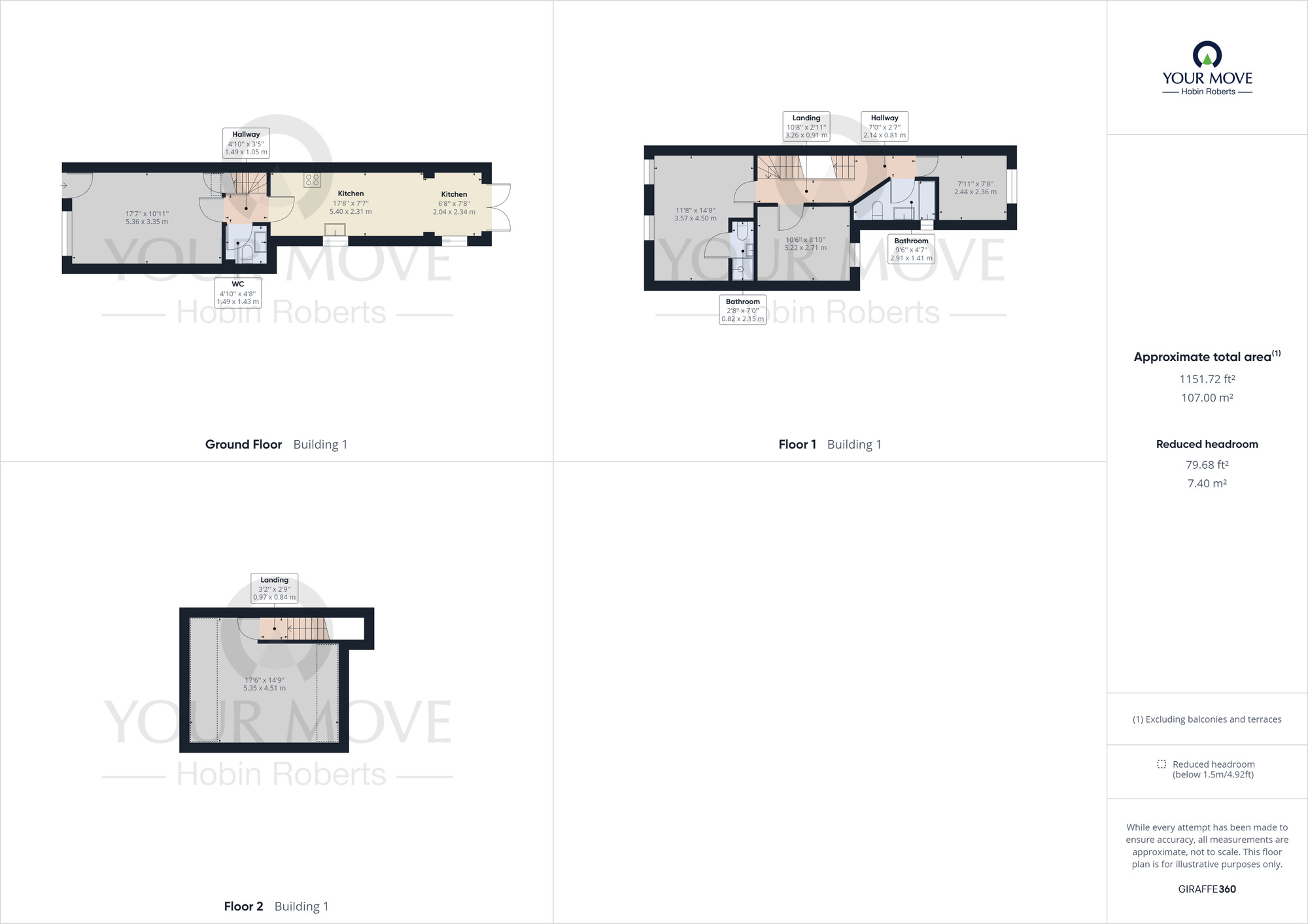 Floorplan of 4 bedroom Mid Terrace House to rent, Junction Road, Poets Corner, Northampton, NN2
