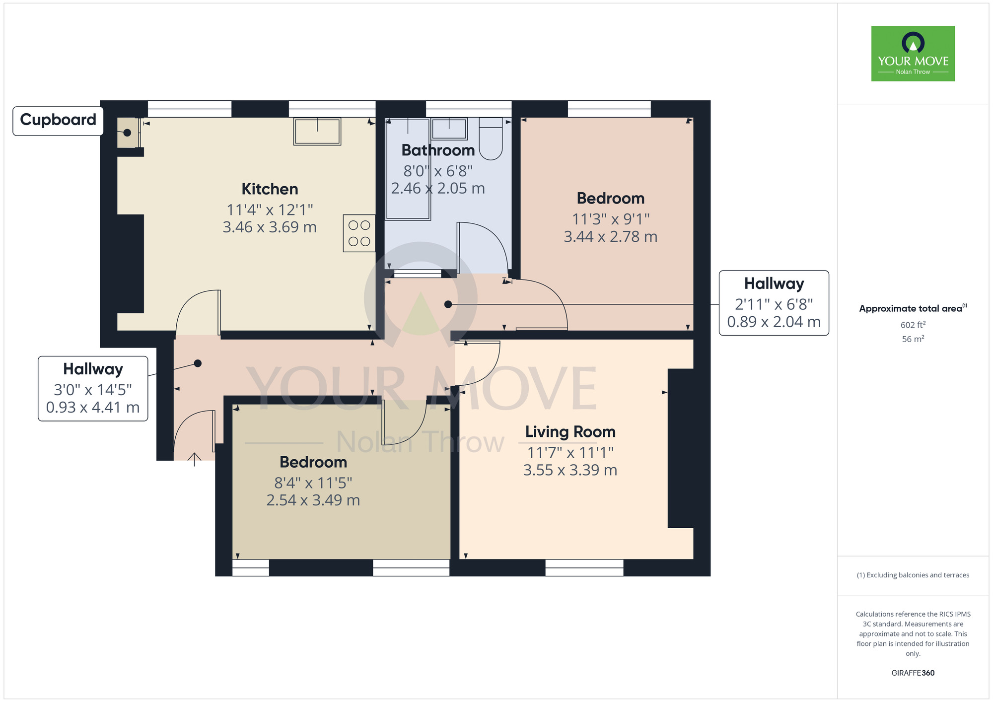 Floorplan of 2 bedroom  Flat to rent, Denmark Road, Northampton, NN1
