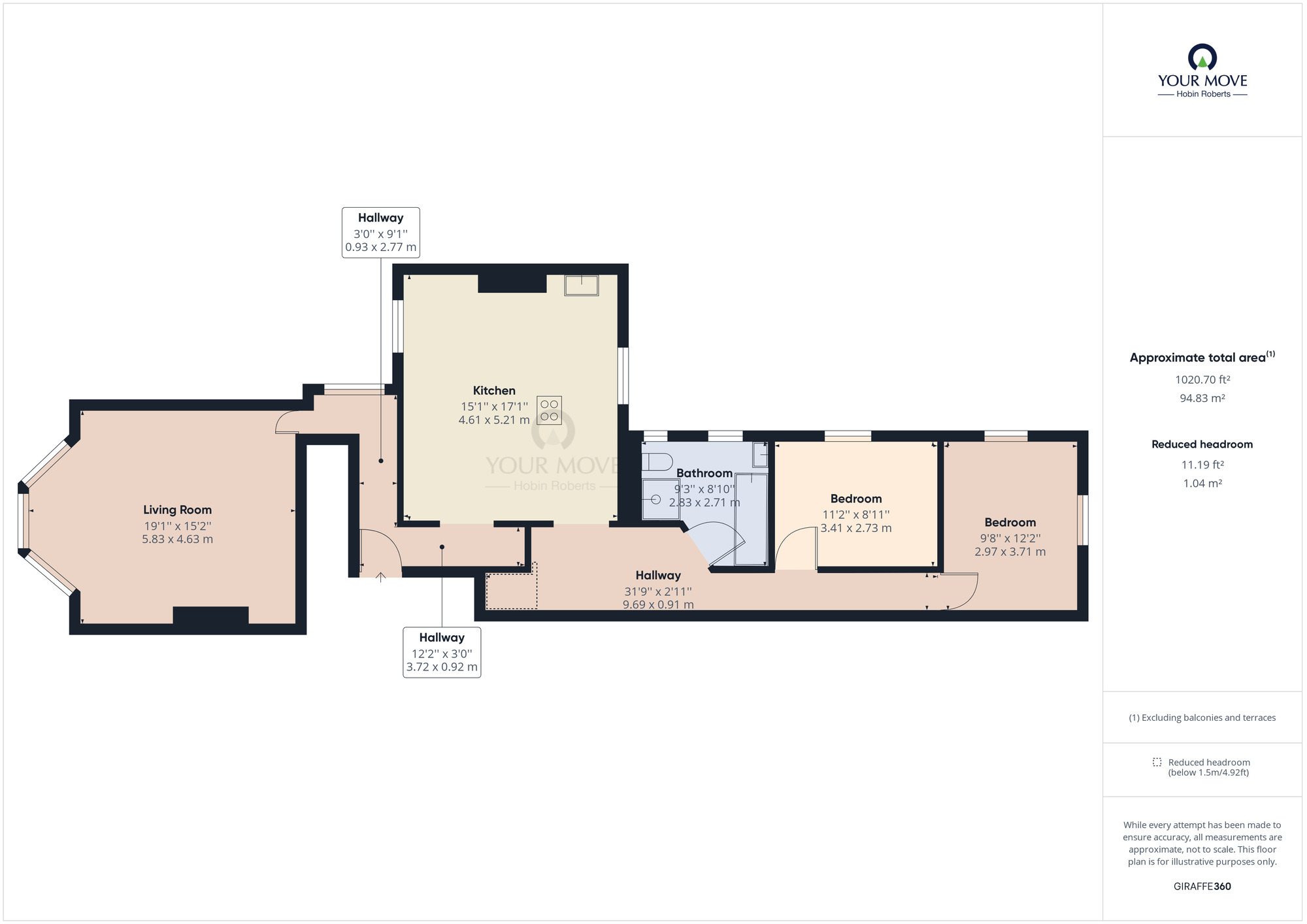 Floorplan of 2 bedroom  Flat to rent, The Drive, Northampton, NN1