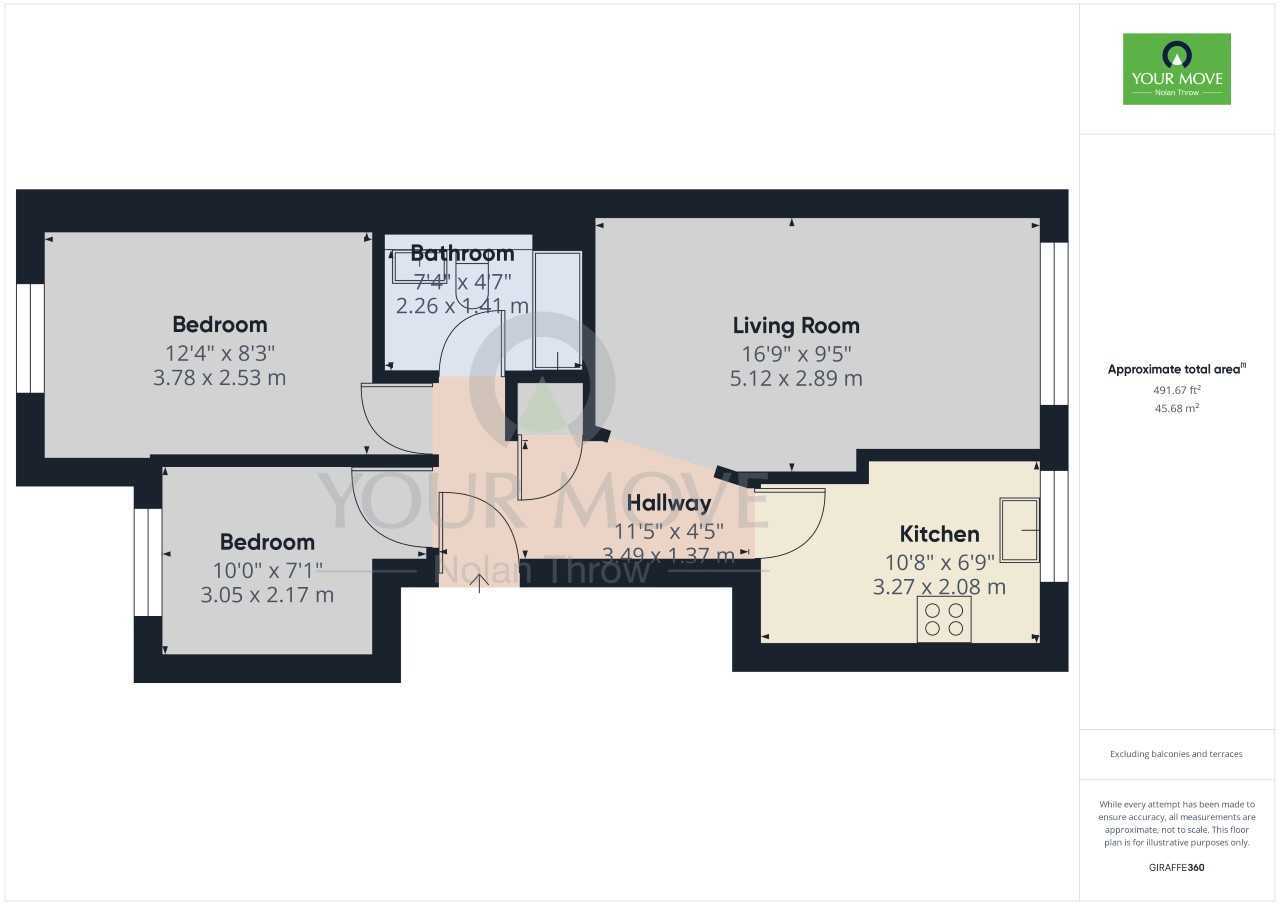 Floorplan of 2 bedroom  Flat to rent, Birchfield Road, Northampton, NN1
