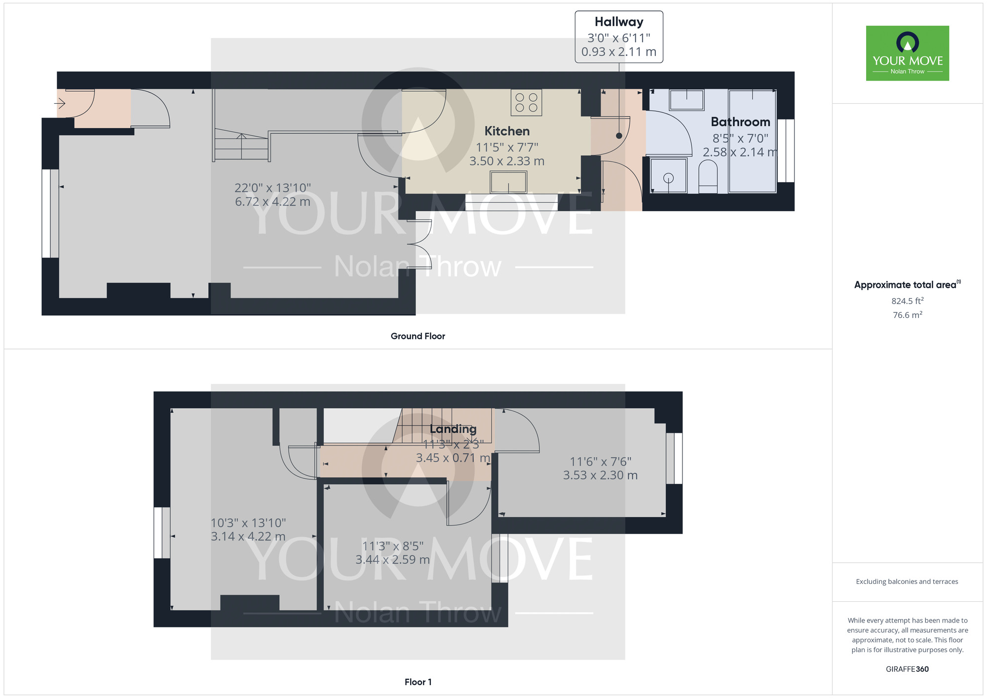 Floorplan of 3 bedroom Mid Terrace House to rent, Wilby Street, Northampton, NN1