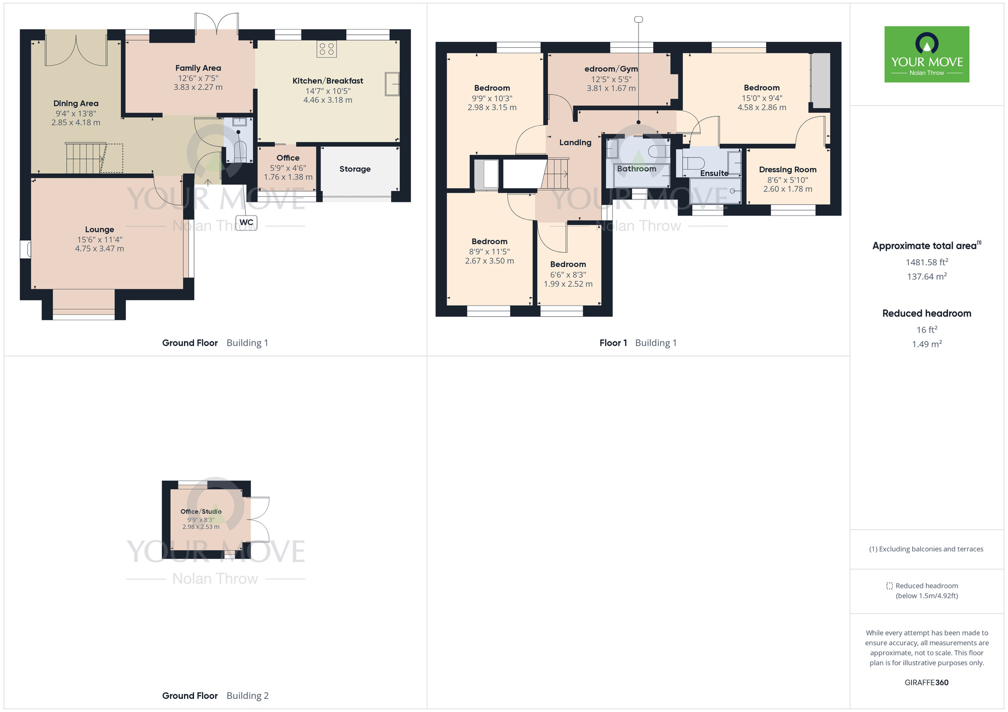 Floorplan of 5 bedroom Detached House for sale, Ryefields, Spratton, Northamptonshire, NN6