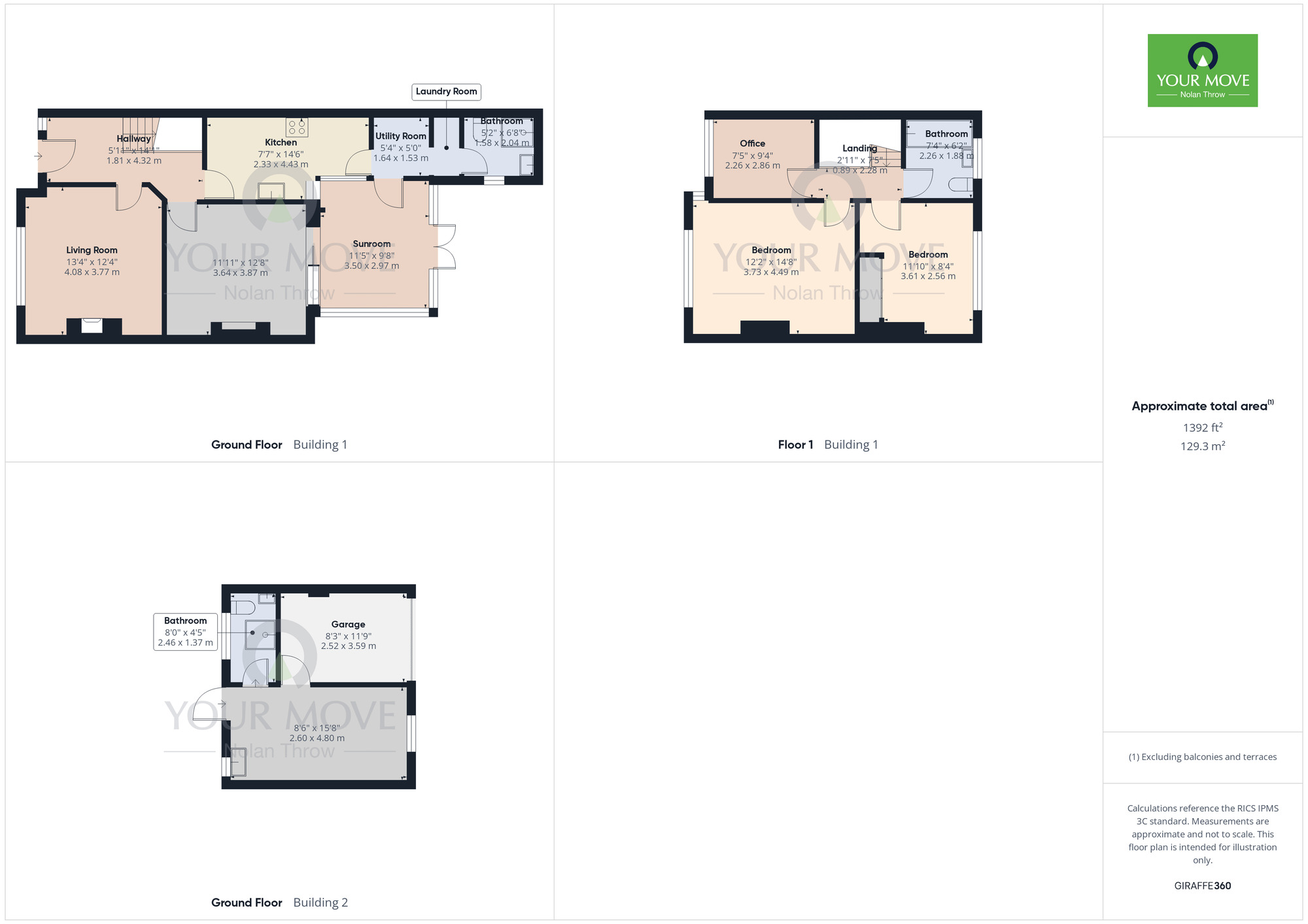 Floorplan of 3 bedroom Mid Terrace House for sale, Pinewood Road, Spinney Hill, Northampton, NN3