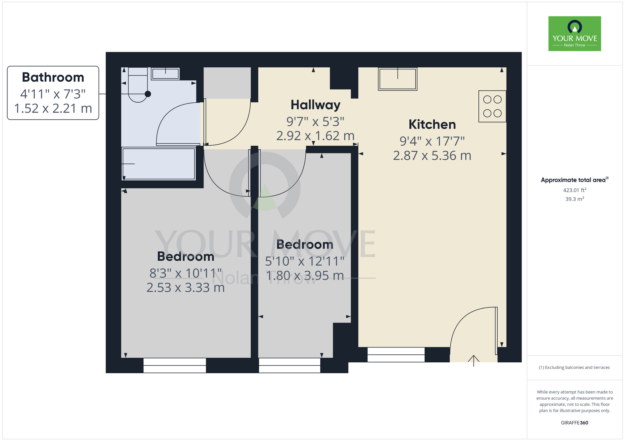 Floorplan of 2 bedroom Flat to rent, King Edward Road, Northampton, West Northamptonshire, NN1
