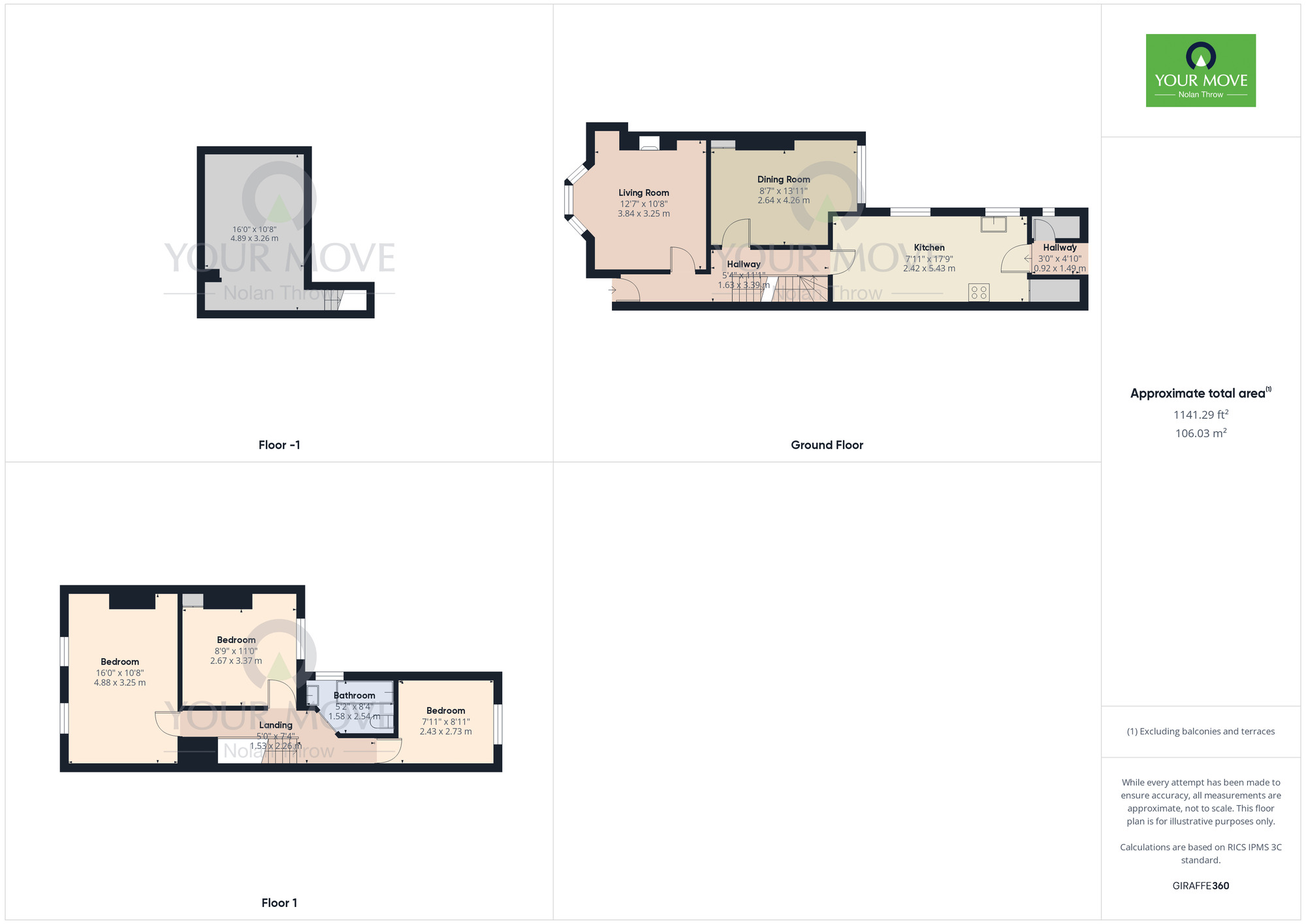 Floorplan of 3 bedroom End Terrace House for sale, Cedar Road, Abington, Northampton, Northamptonshire, NN1