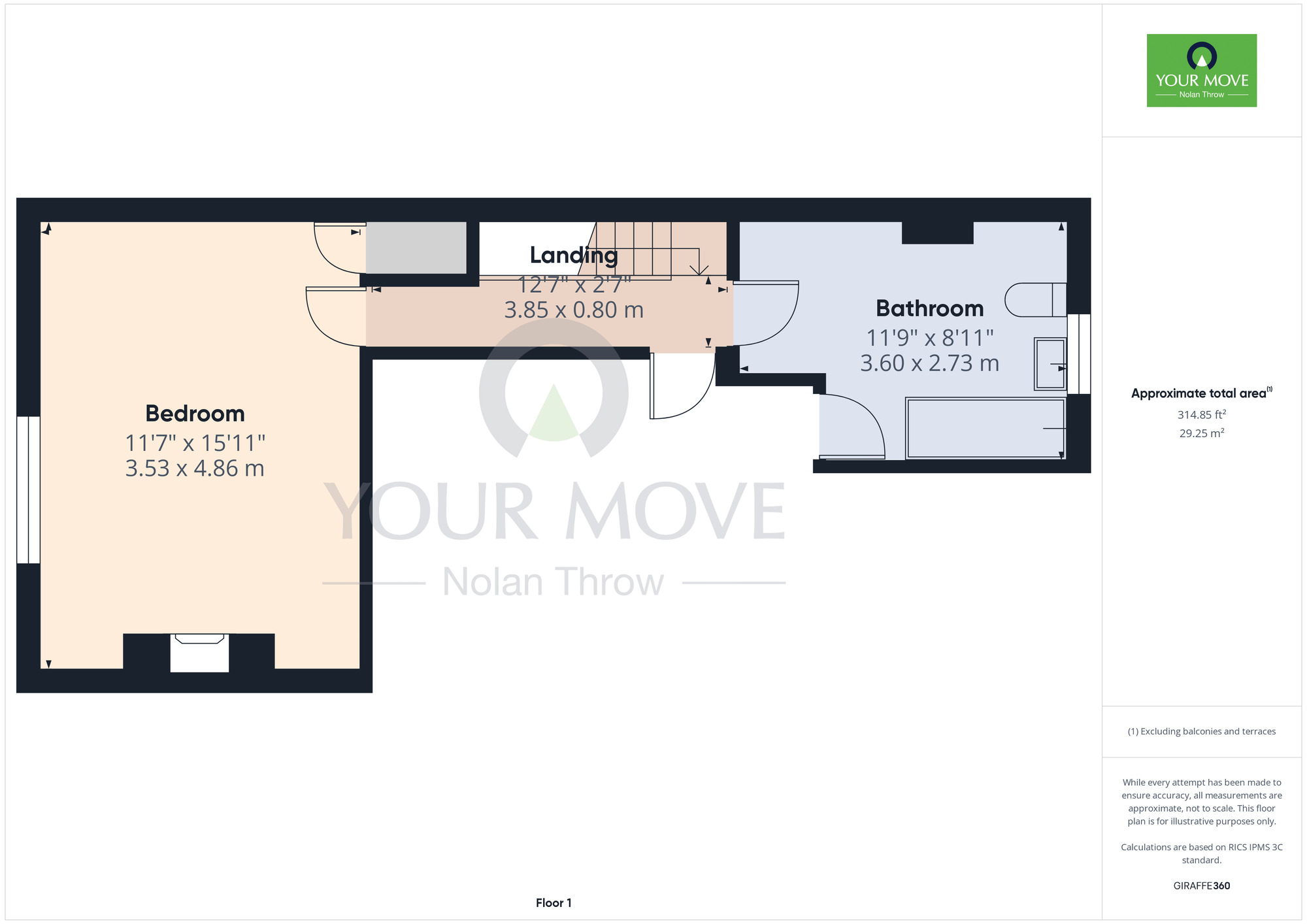 Floorplan of 2 bedroom End Terrace House for sale, Victoria Road, Abington, Northampton, NN1