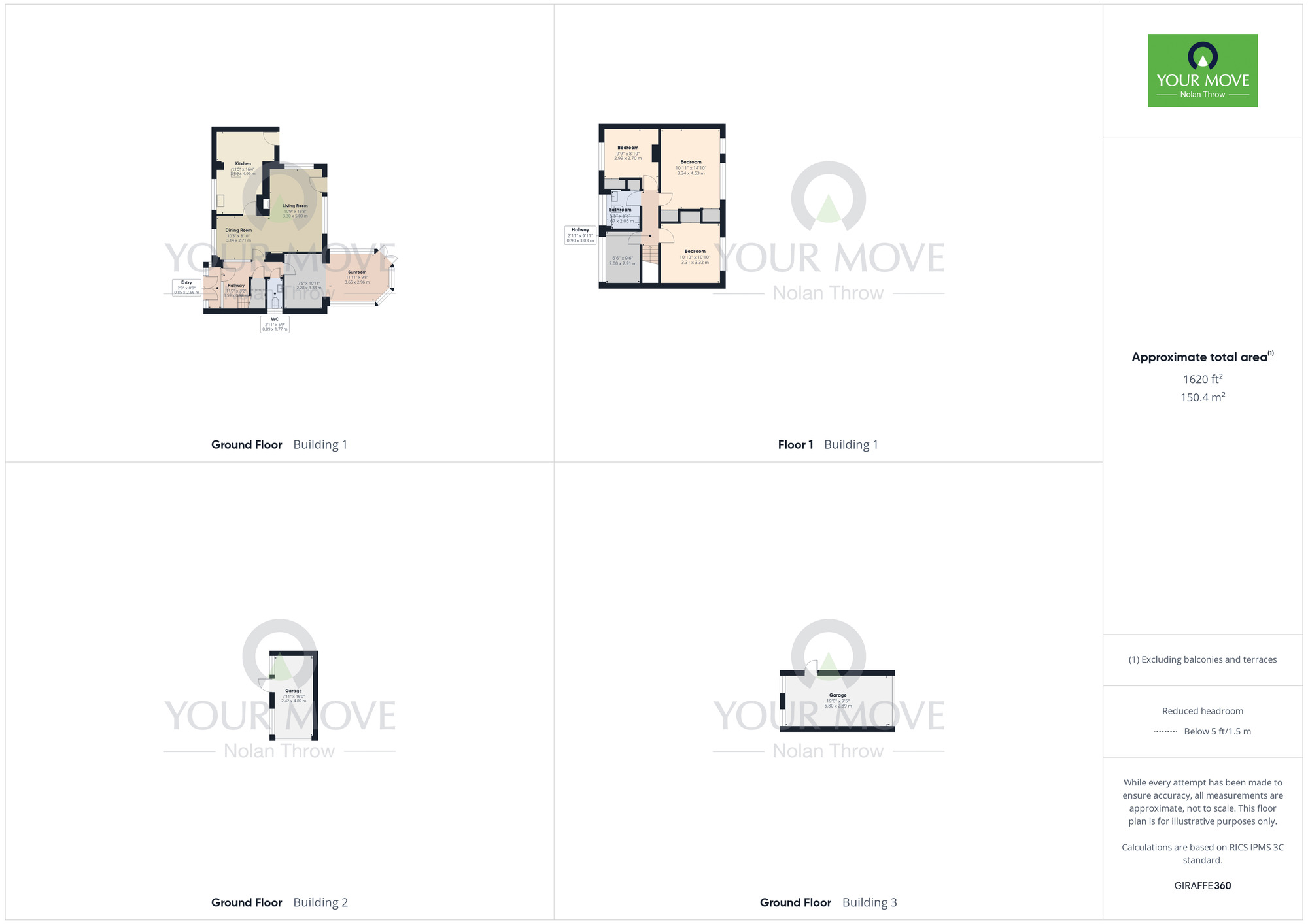 Floorplan of 4 bedroom Detached House for sale, Booth Lane South, Northampton, Northamptonshire, NN3