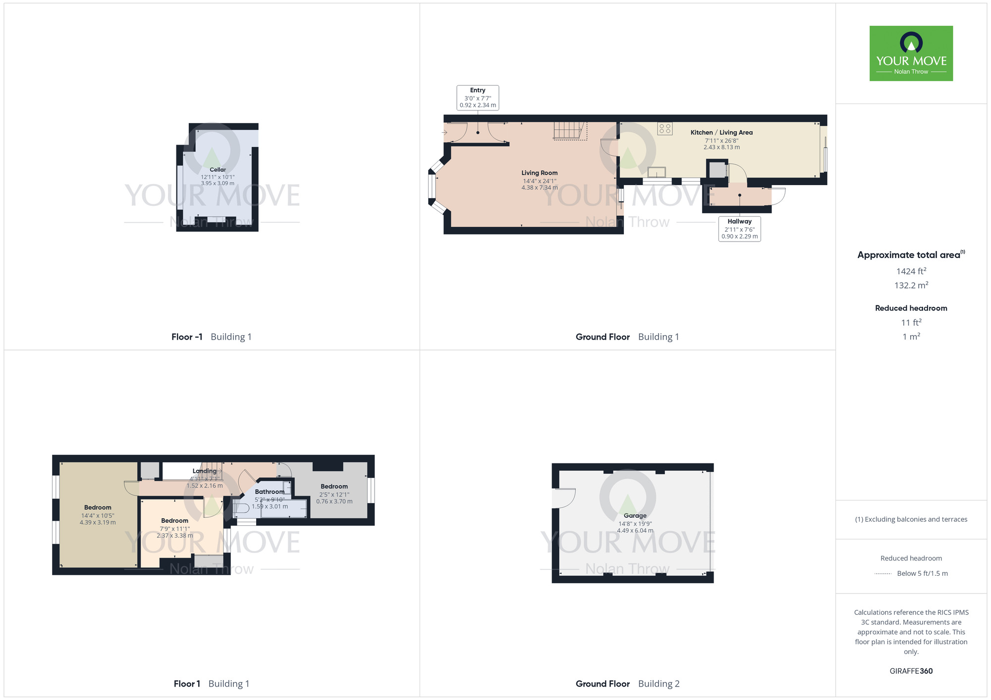 Floorplan of 3 bedroom Mid Terrace House for sale, Cedar Road, Abington, Northampton, Northamptonshire, NN1