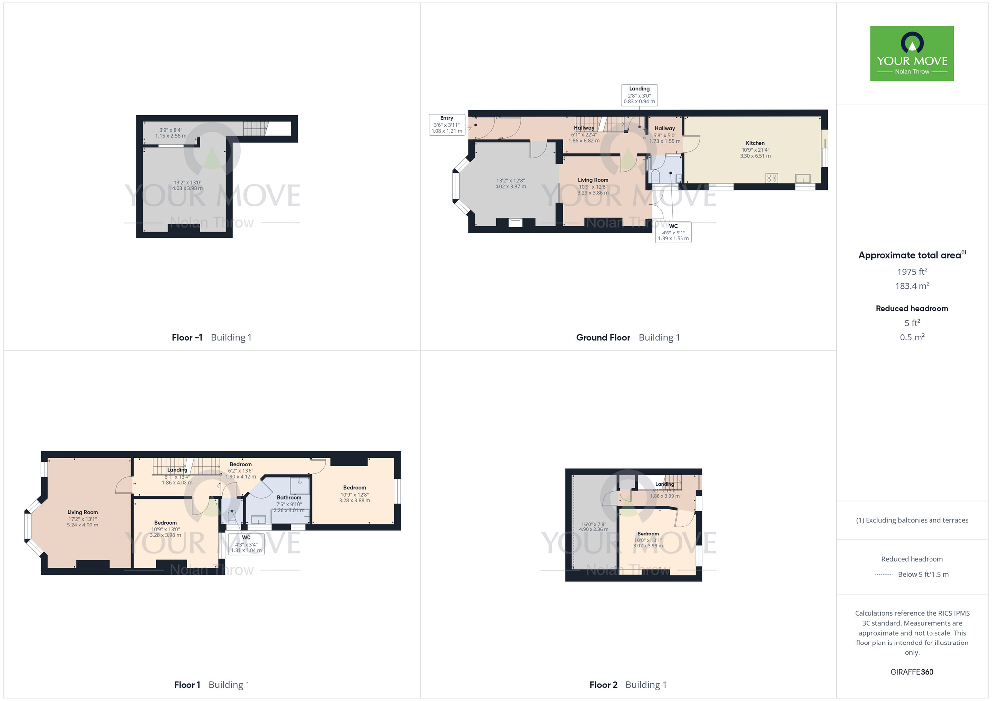 Floorplan of 5 bedroom Mid Terrace House for sale, Birchfield Road, Abington, Noarthamptonshire, NN1