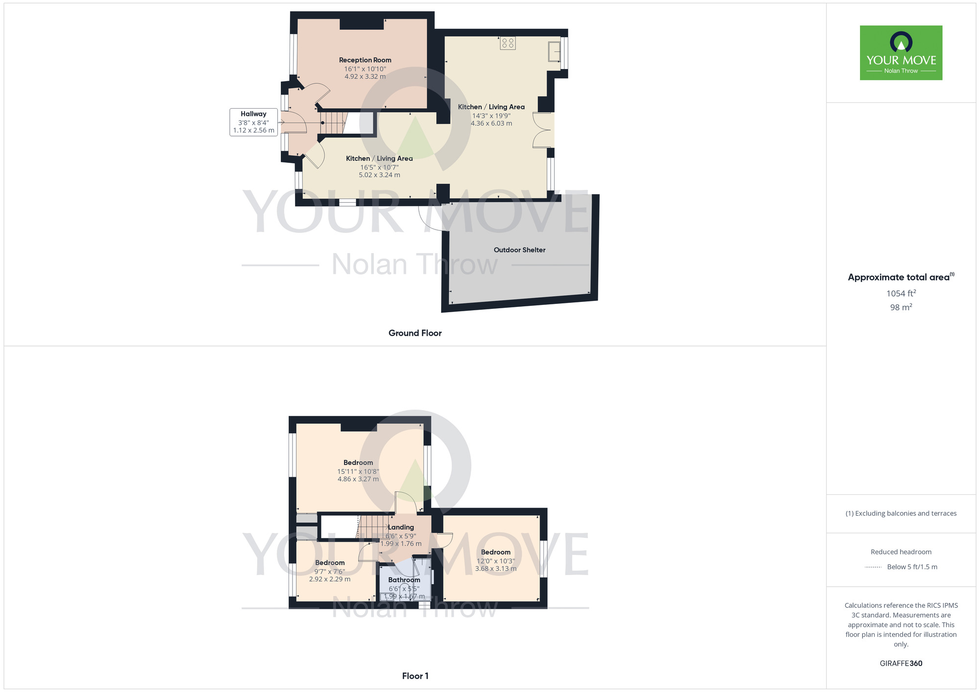 Floorplan of 3 bedroom Semi Detached House for sale, Malcolm Road, Kingsley, Northamptonshire, NN2