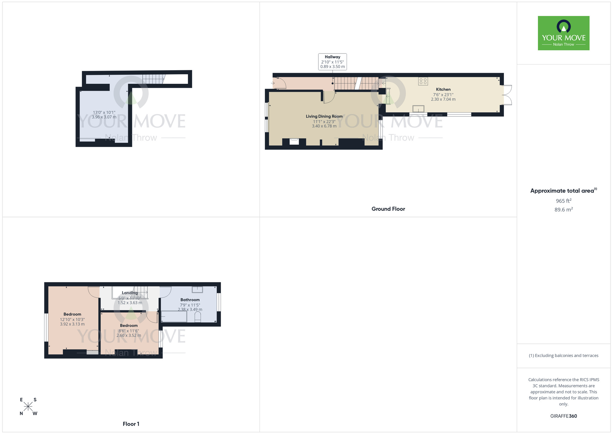 Floorplan of 2 bedroom Mid Terrace House for sale, Henry Street, Abington, Northampton, Northamptonshire, NN1