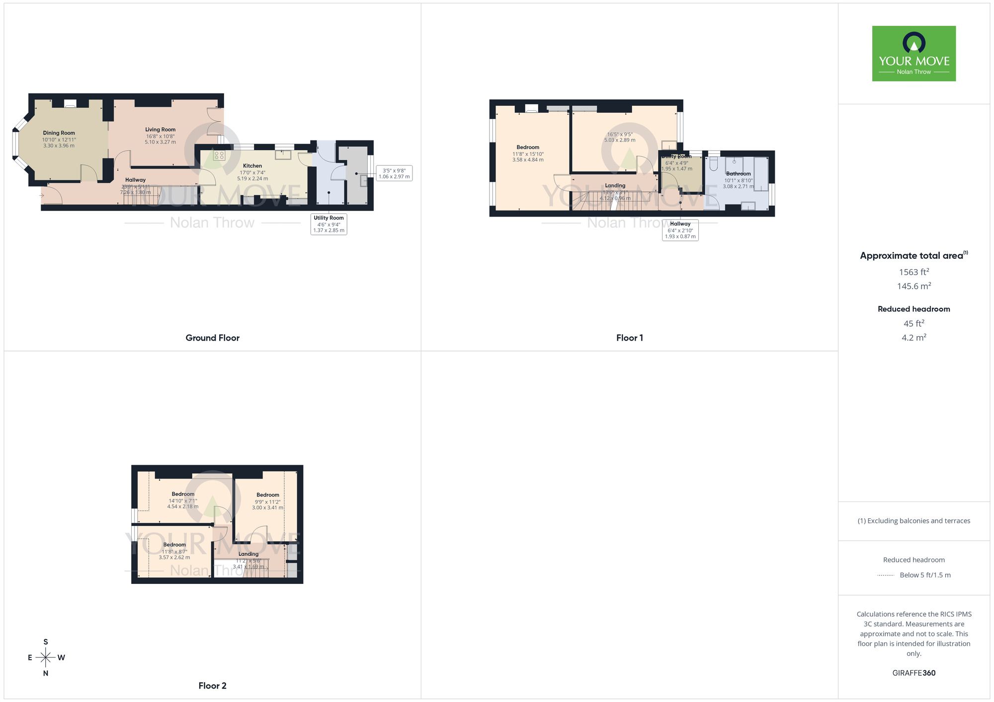 Floorplan of 4 bedroom Mid Terrace House for sale, Victoria Road, Abington, Northampton, Northamptonshire, NN1