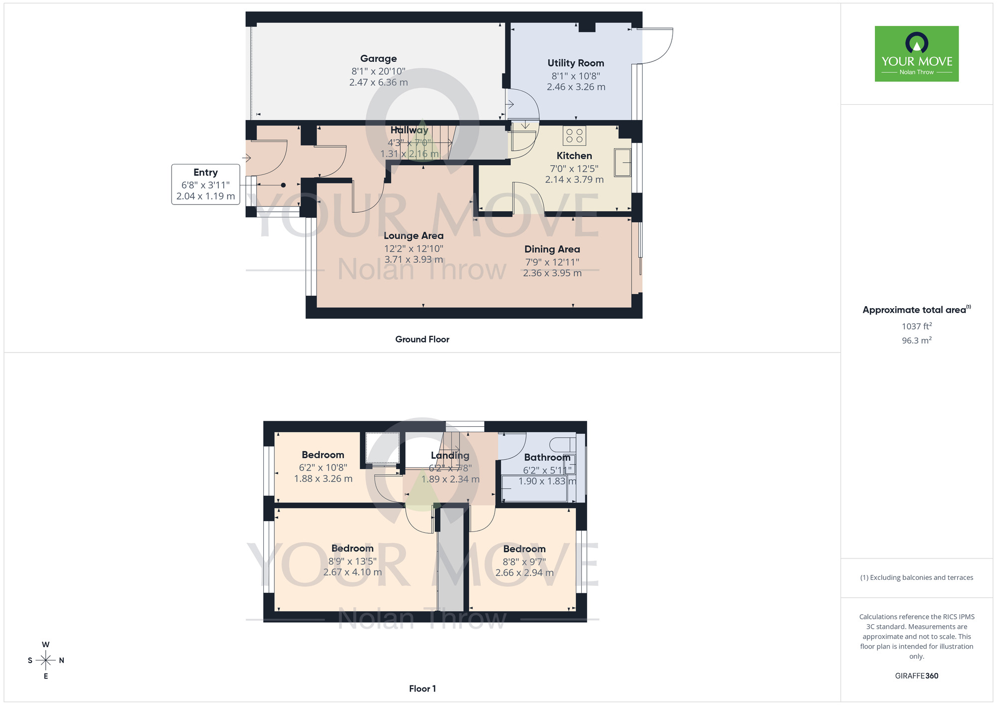 Floorplan of 3 bedroom Detached House for sale, Oaklands, Bugbrooke, Northamptonshire, NN7
