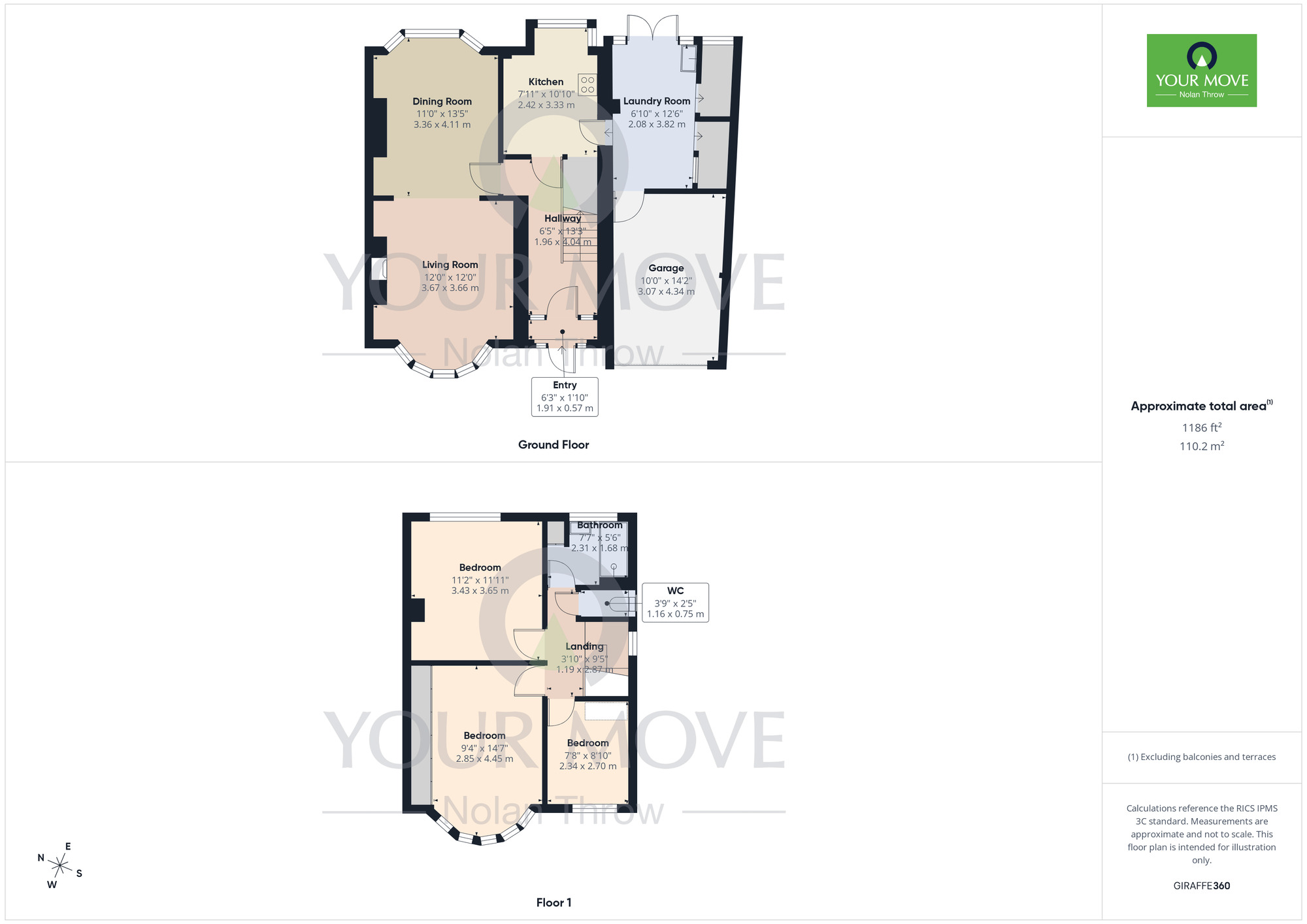 Floorplan of 3 bedroom Semi Detached House for sale, Spinney Hill Road, Spinney Hill, Northampton, NN3
